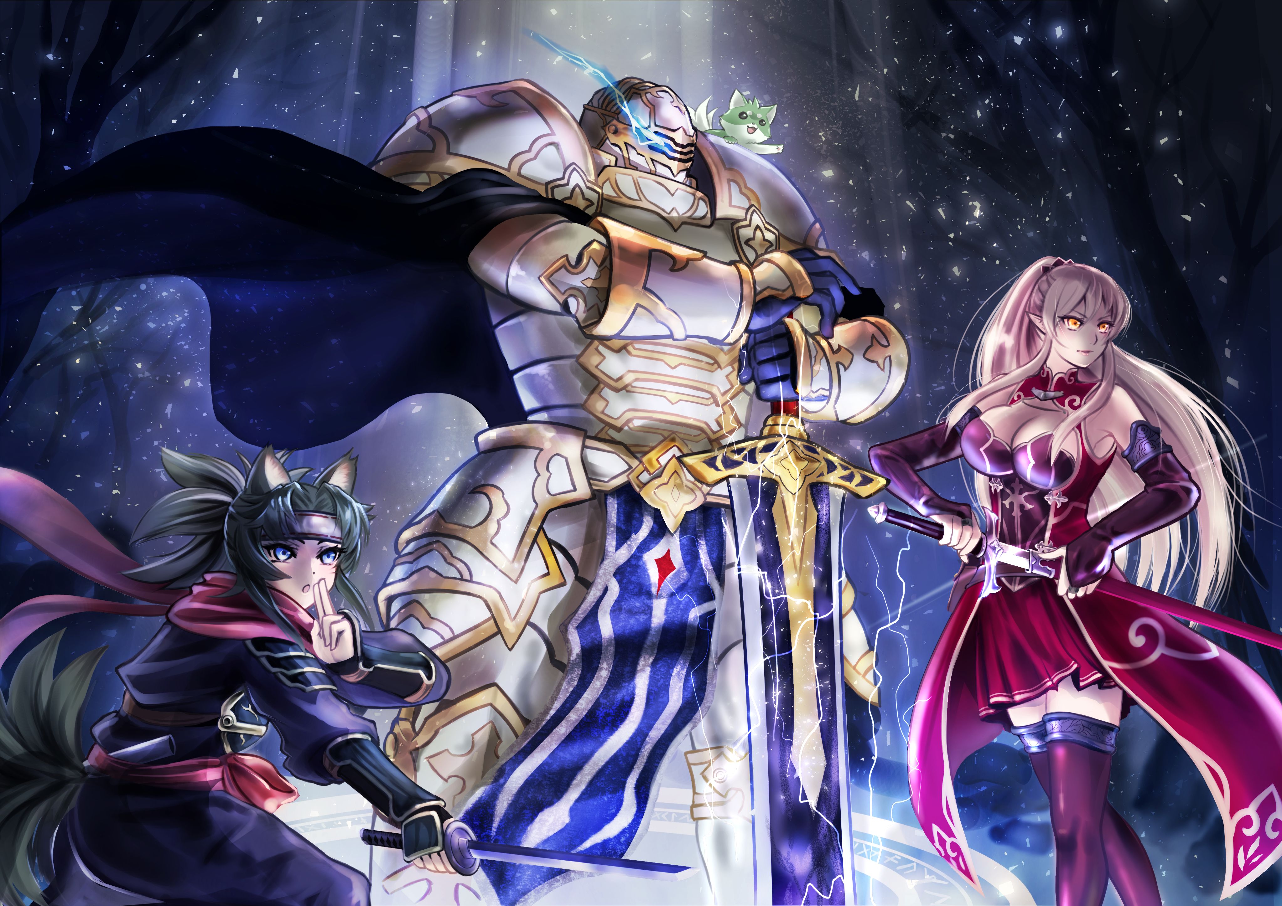 4093x2894 Skeleton Knight In Another World Wallpaper