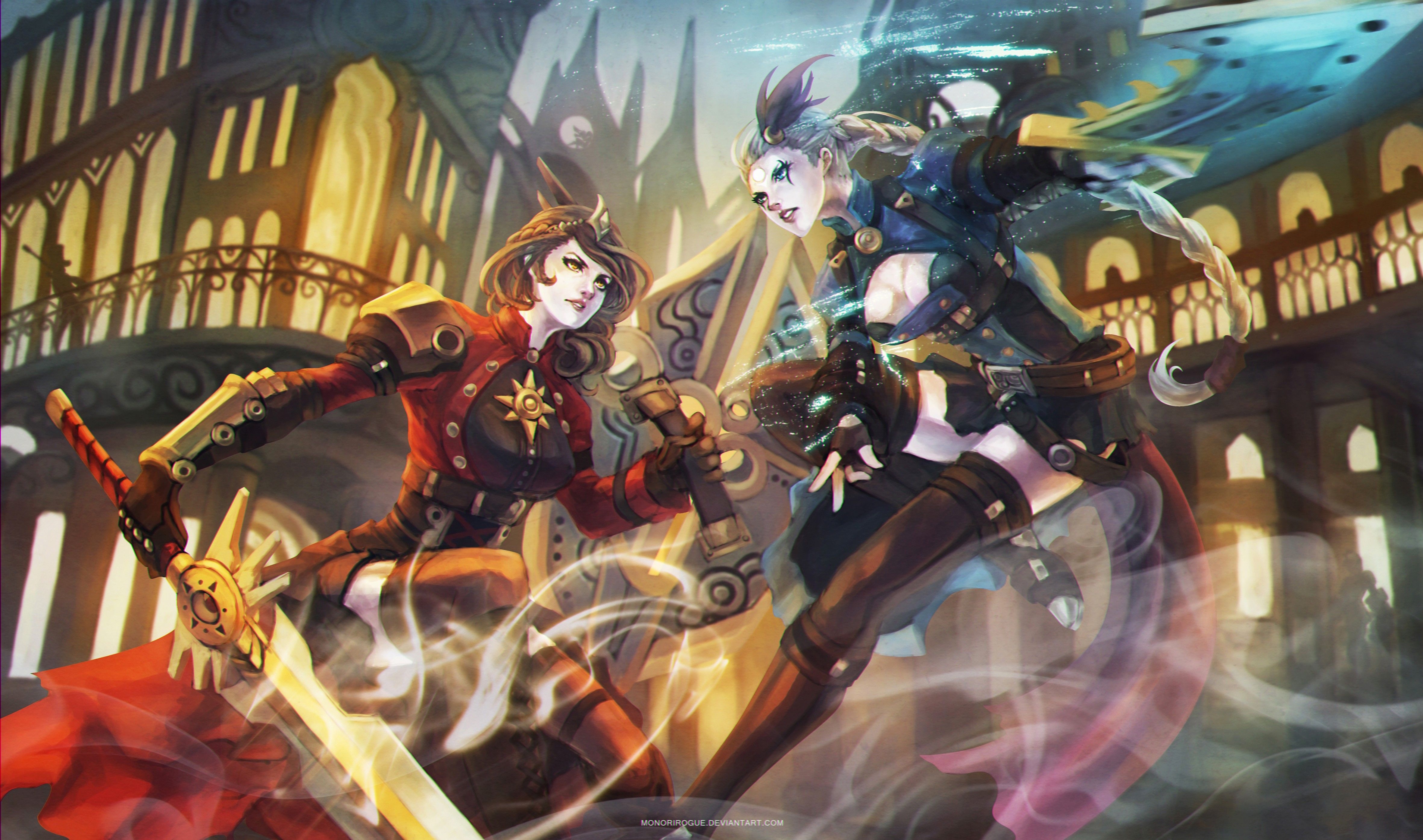 4724x2789 Piltover Leona & Diana. Wallpaper & Fan Arts. League Of Legends