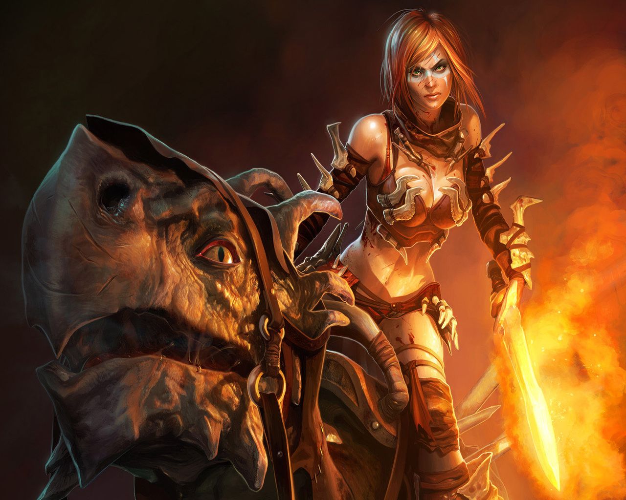 1280x1024 Free download Fantasy Worrier Woman Female Warrior With Fire Sword Free Beautiful [1280x1024] for your Desktop, Mobile & Tablet. Explore Free Fantasy Warrior Women Wallpaper. Fantasy Warrior Wallpaper, Fantasy