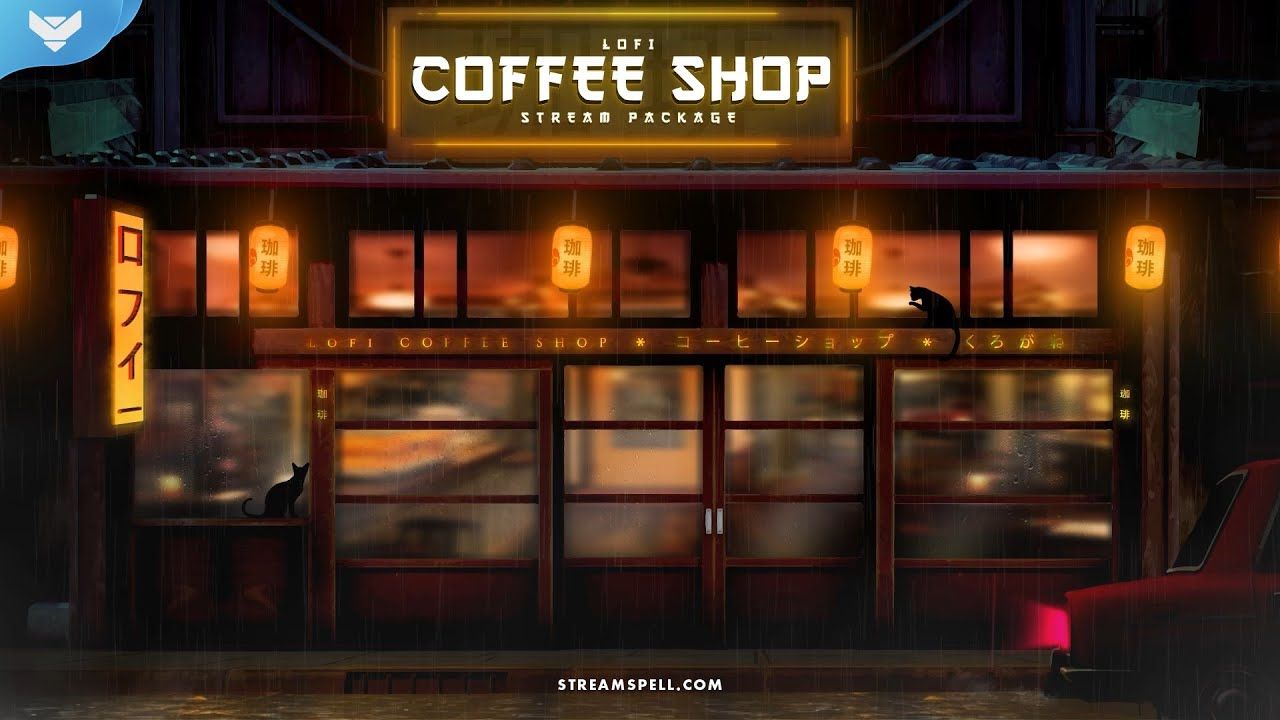 1280x720 Lofi Coffee Shop Stream Package