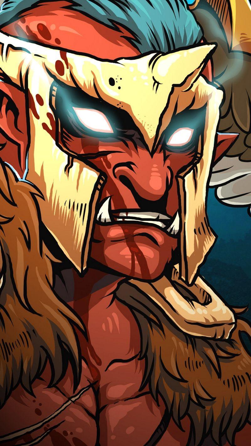 800x1420 Download wallpaper 800x1420 skywrath mage, troll warlord, dota 2
