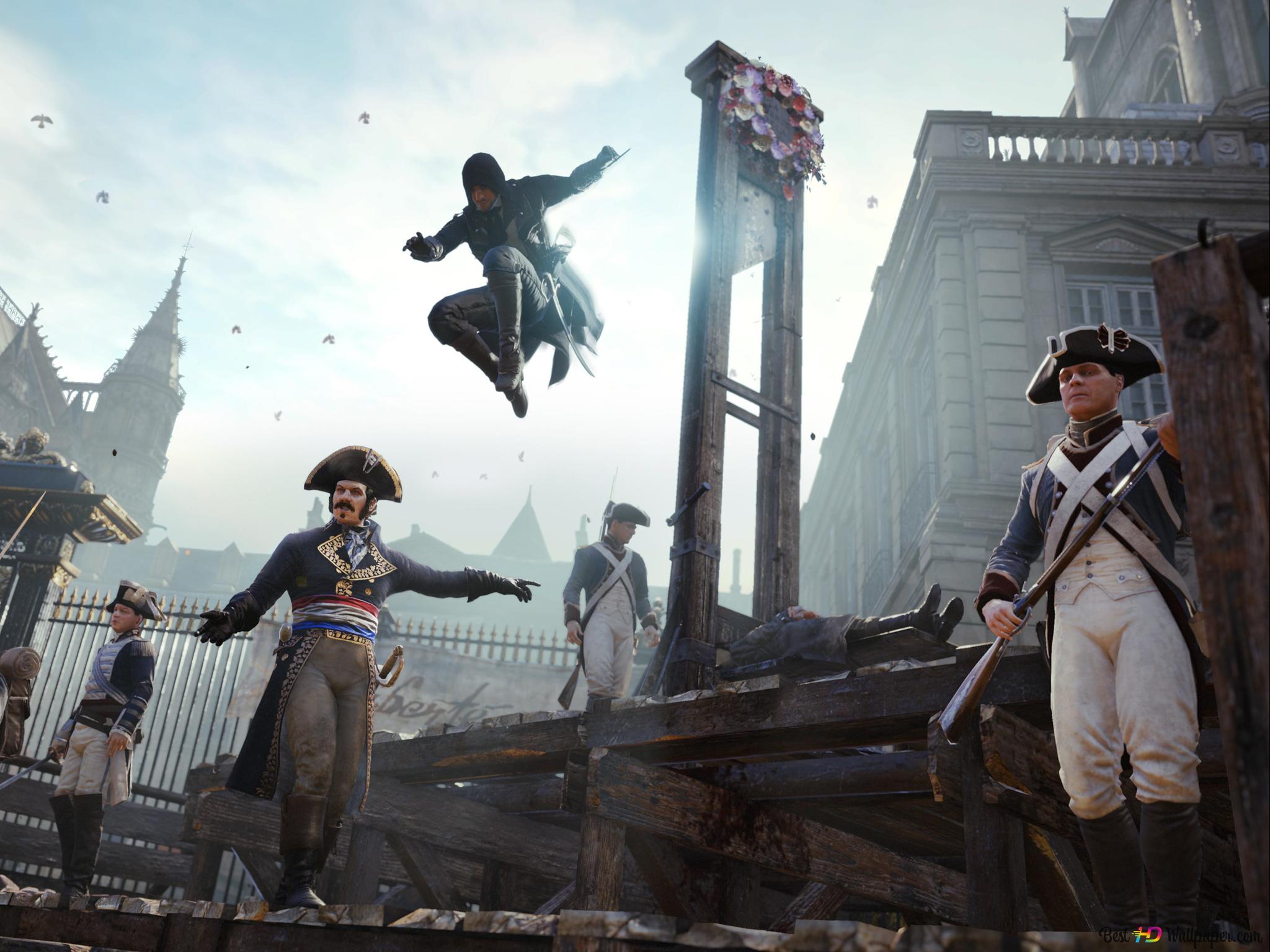 2048x1536 Assassin's Creed Unity Army 2K wallpaper download