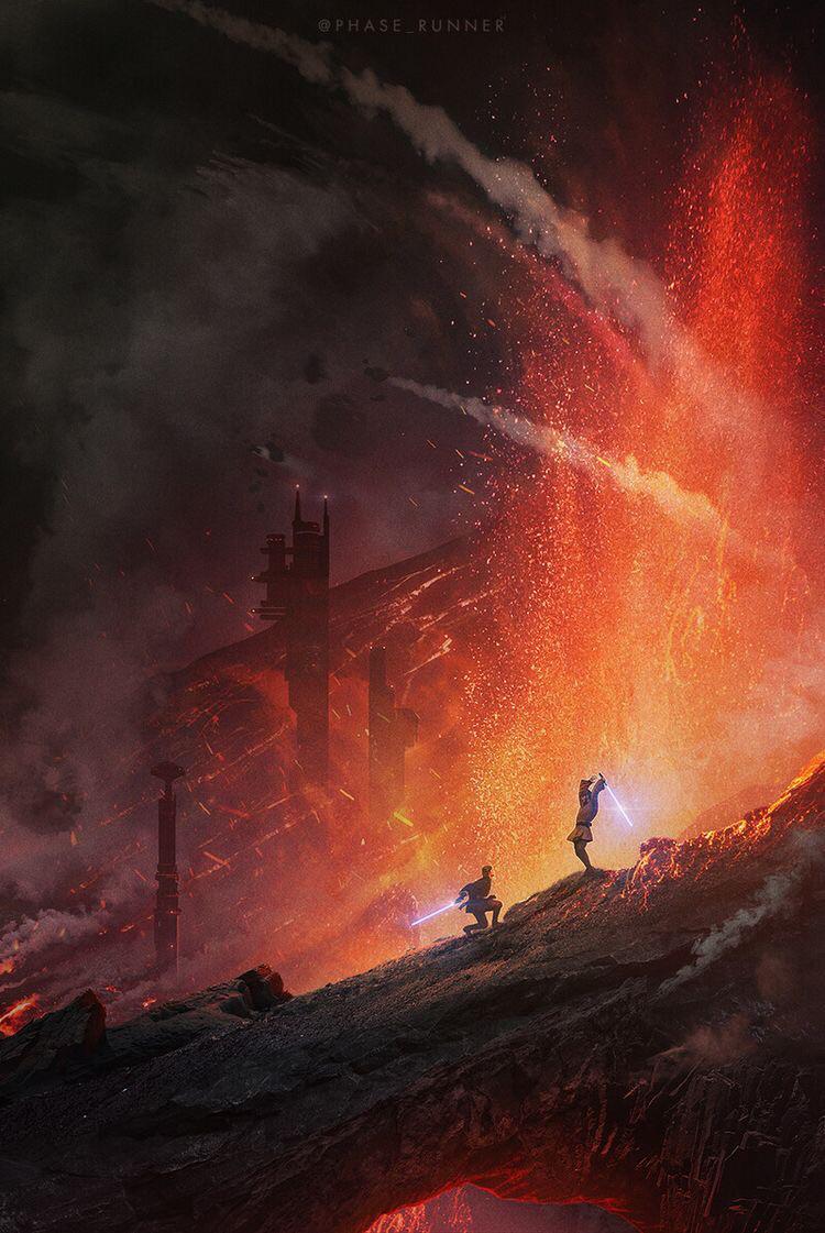 750x1121 Duel on mustafar Star Wars Wallpaper
