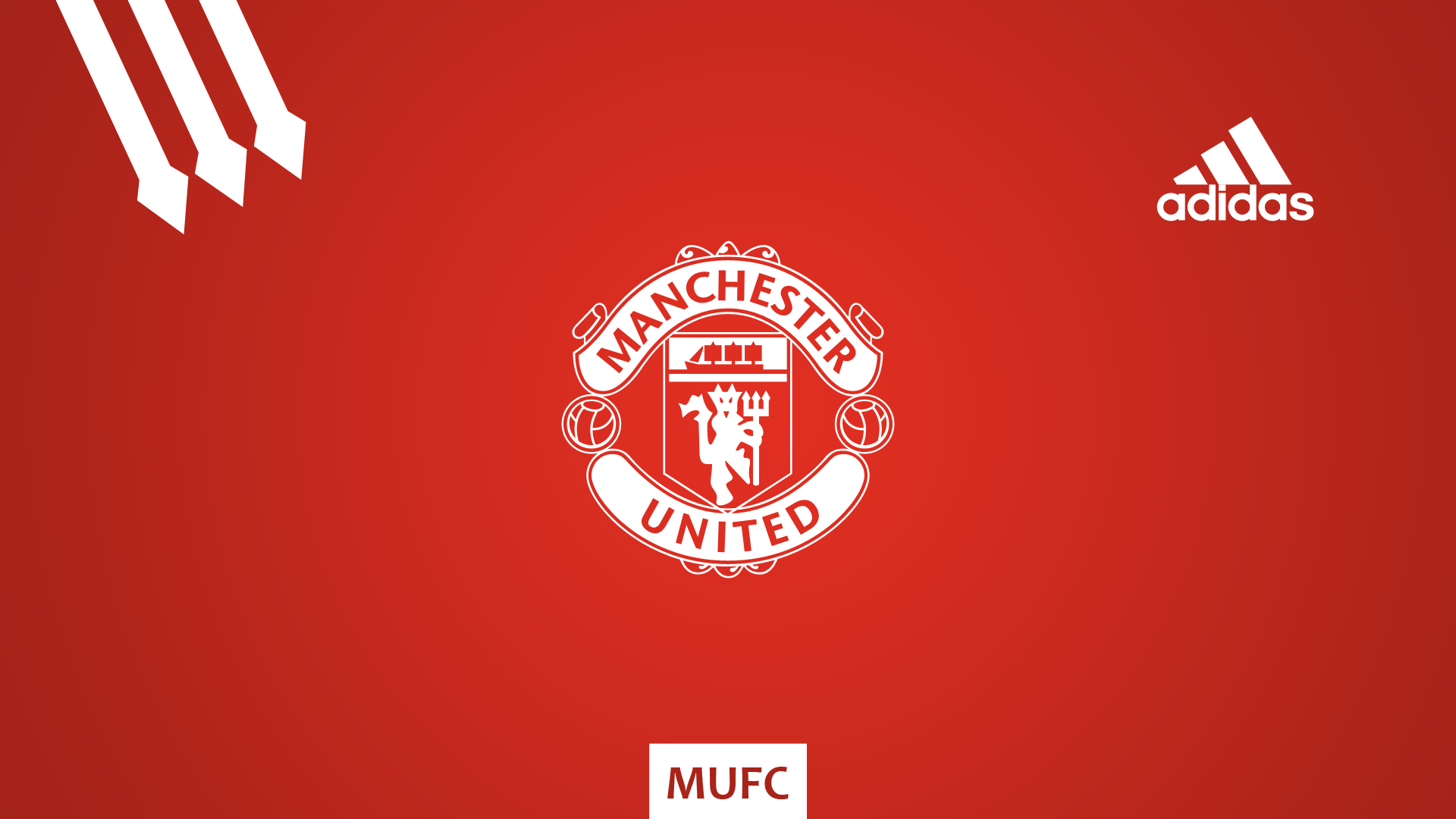 1920x1080 Wallpaper / Manchester United, Manchester, Football, logo, simple background, red devil, Adidas free download