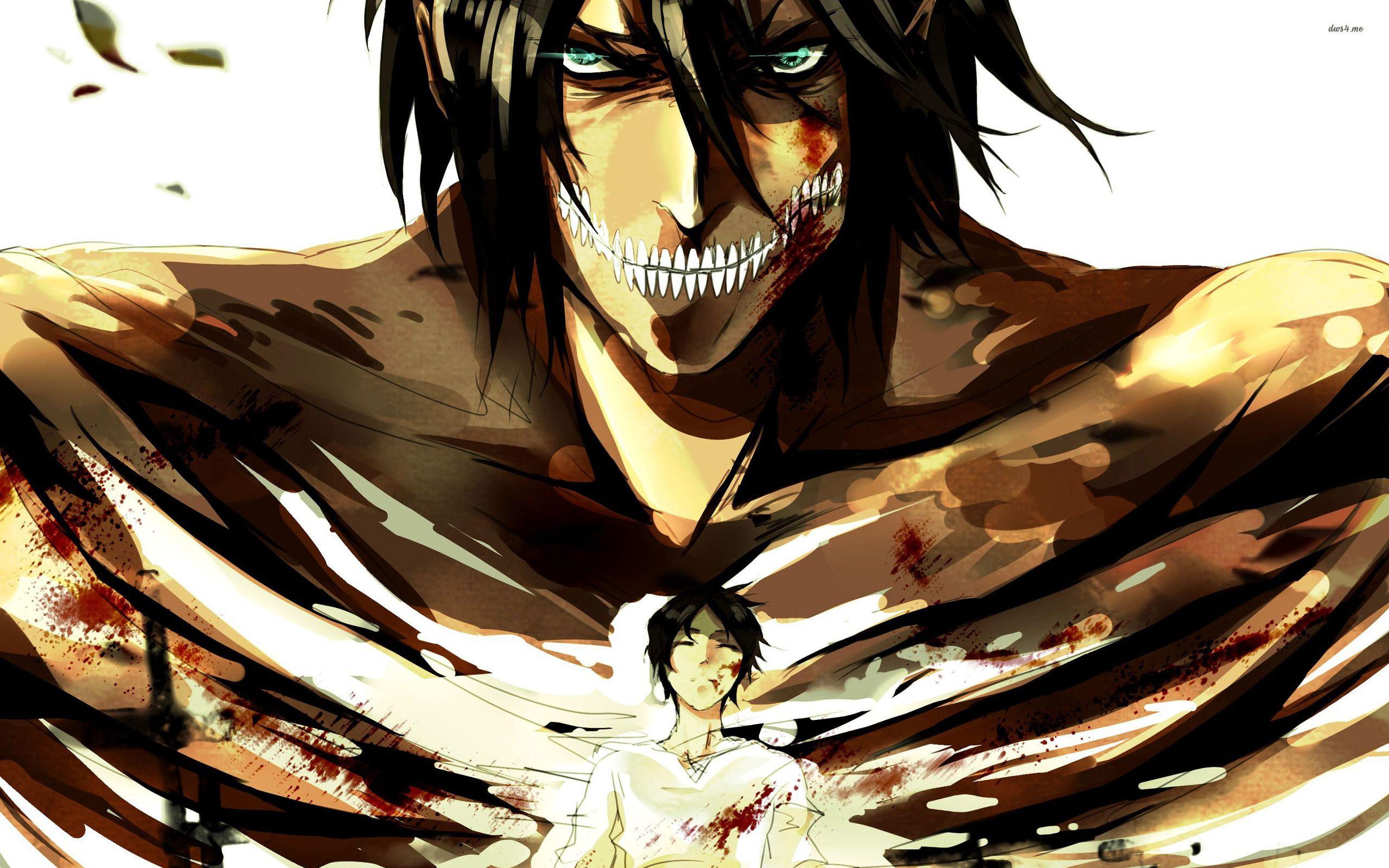 Titan Eren Wallpapers Top Free Titan Eren Backgrounds Wallpaperaccess