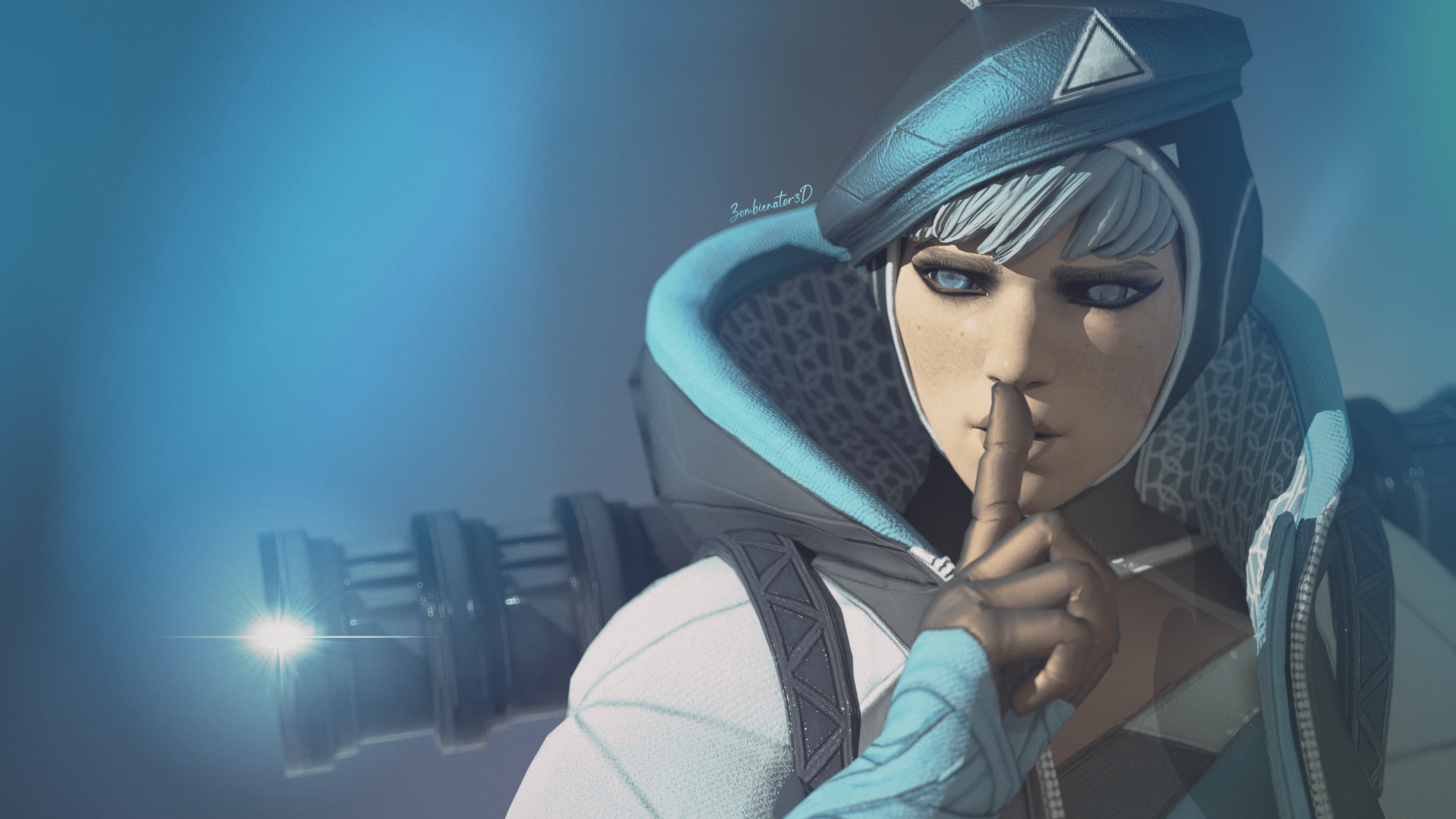 3840x2160 Blue Shh 4K wallpaper (in all resolutions)