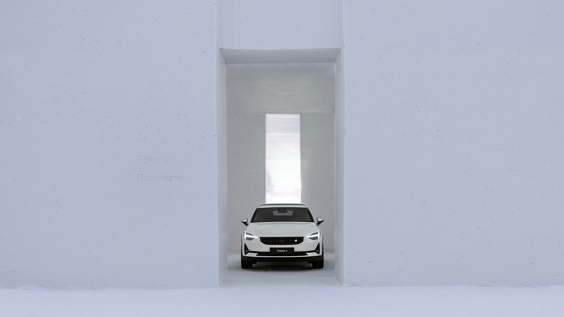 1920x1080 Polestar Snow Space: showroom built of snow in Finland