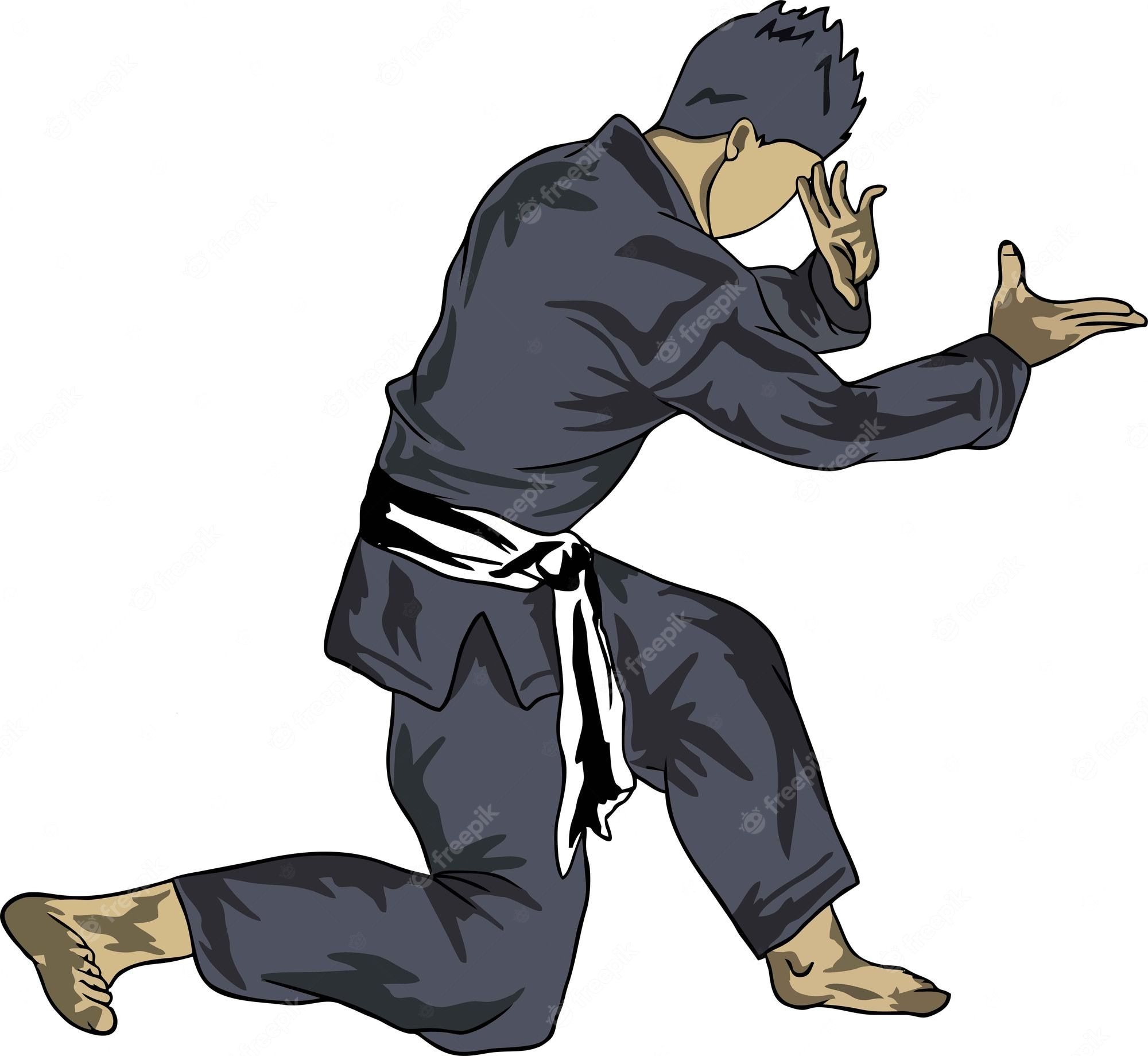 2000x1839 Premium Vector. Pencak silat vector illustration character