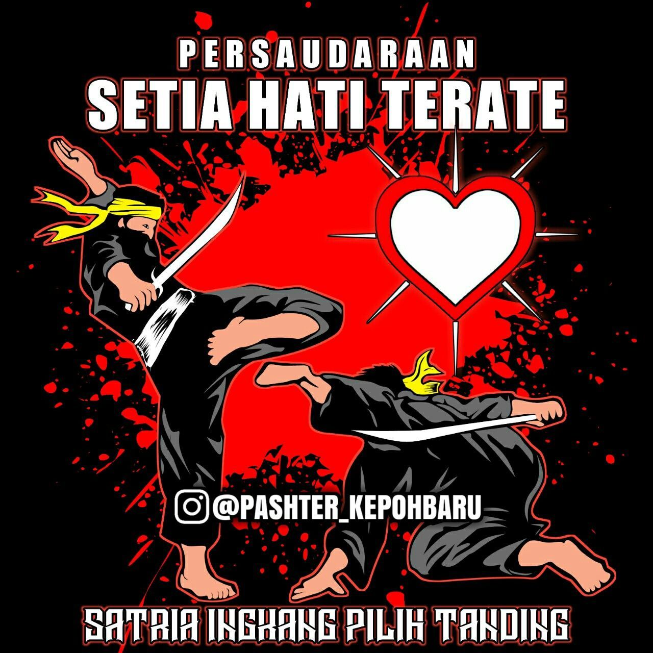 1280x1280 Pencak silat. Seni bela diri, Karya seni 3D, Gambar dinding