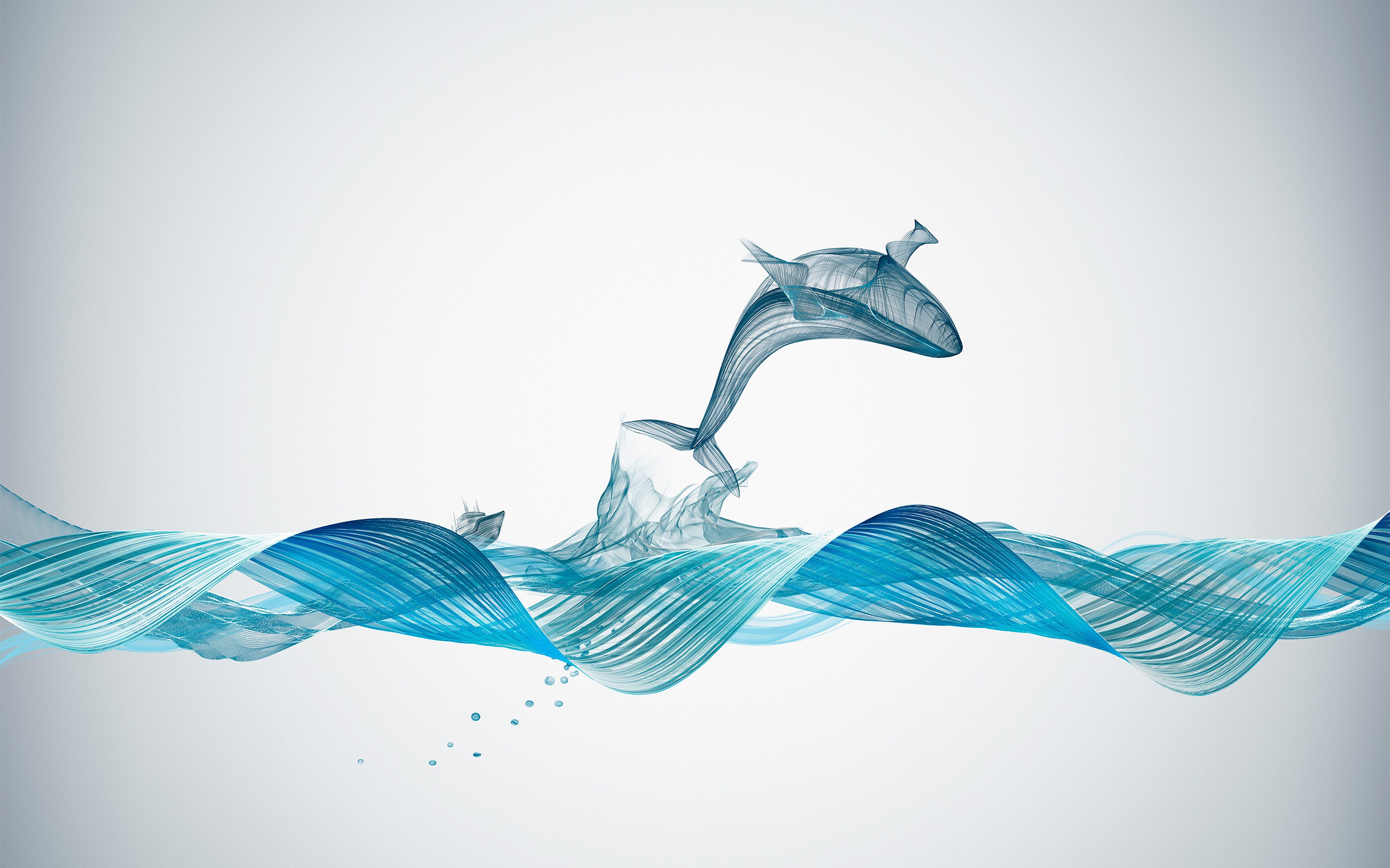 3840x2400 wallpaper for desktop, laptop. fishing boat whale wave line art illustration animal