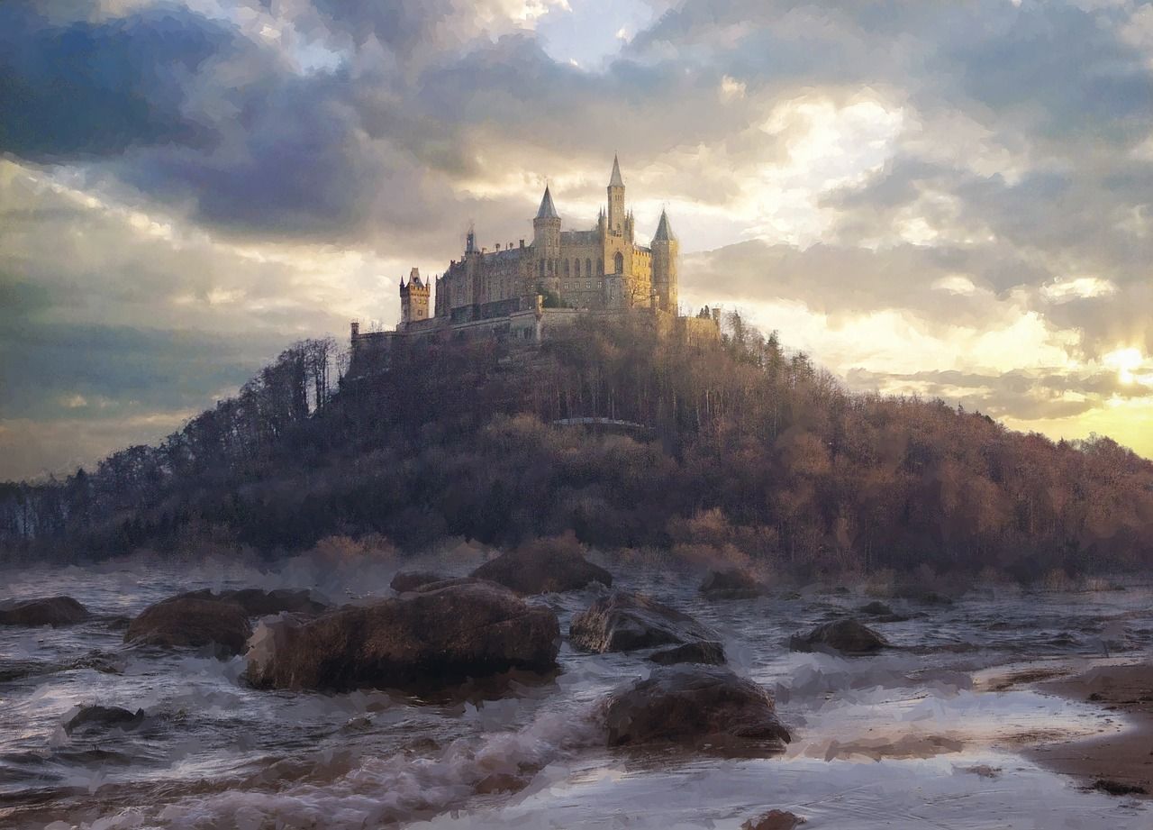 1280x921 Castle Medieval Sea