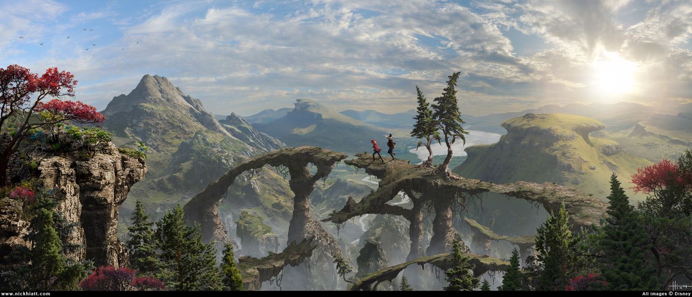 1400x602 Oz the Great and Powerful Matte Paintings by Nicholas Hiatt. Concept Art World
