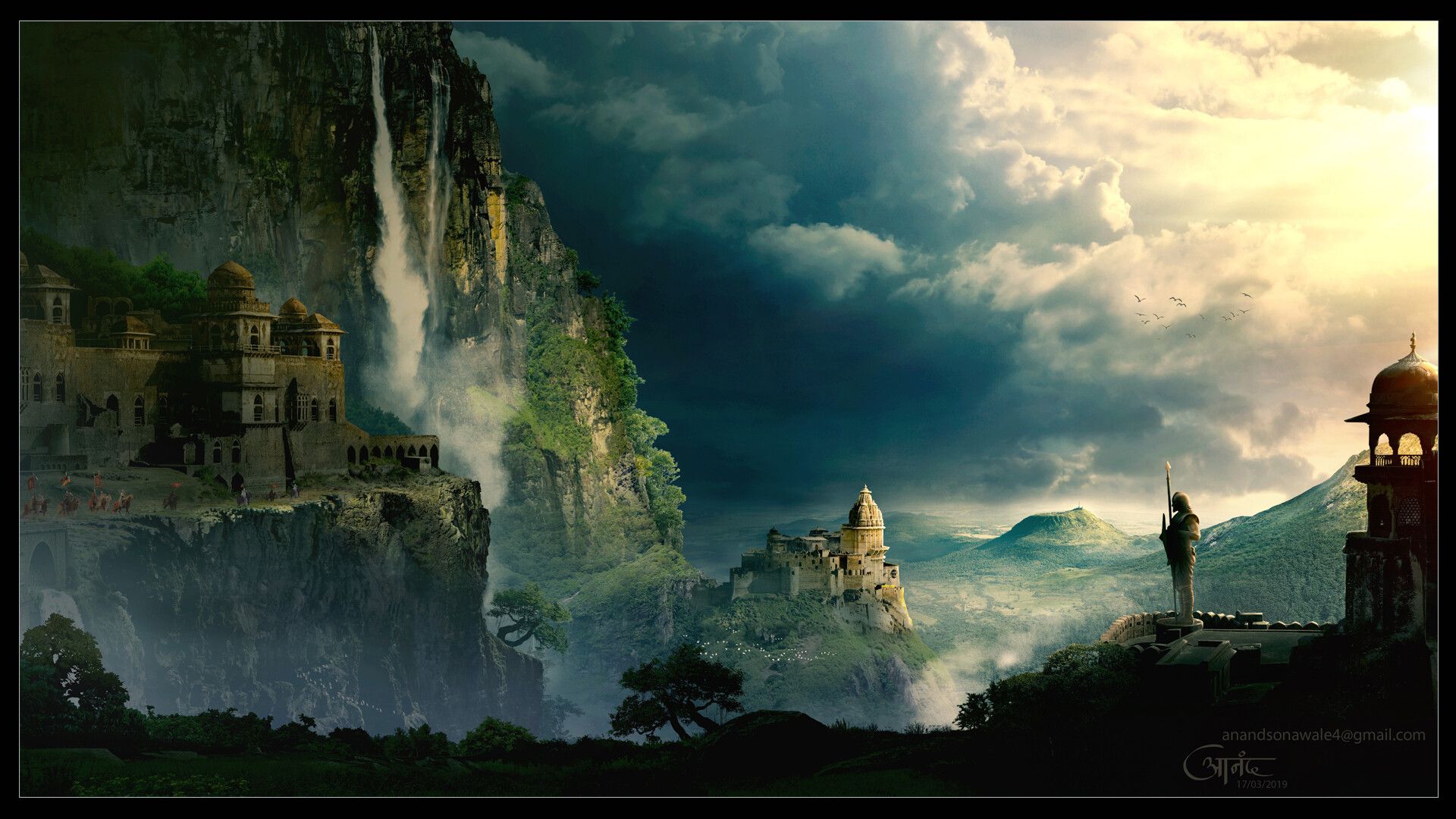 1920x1080 palace matte painting