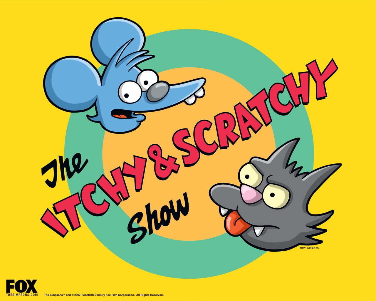 1280x1024 Download Itchy & Scratchy wallpaper