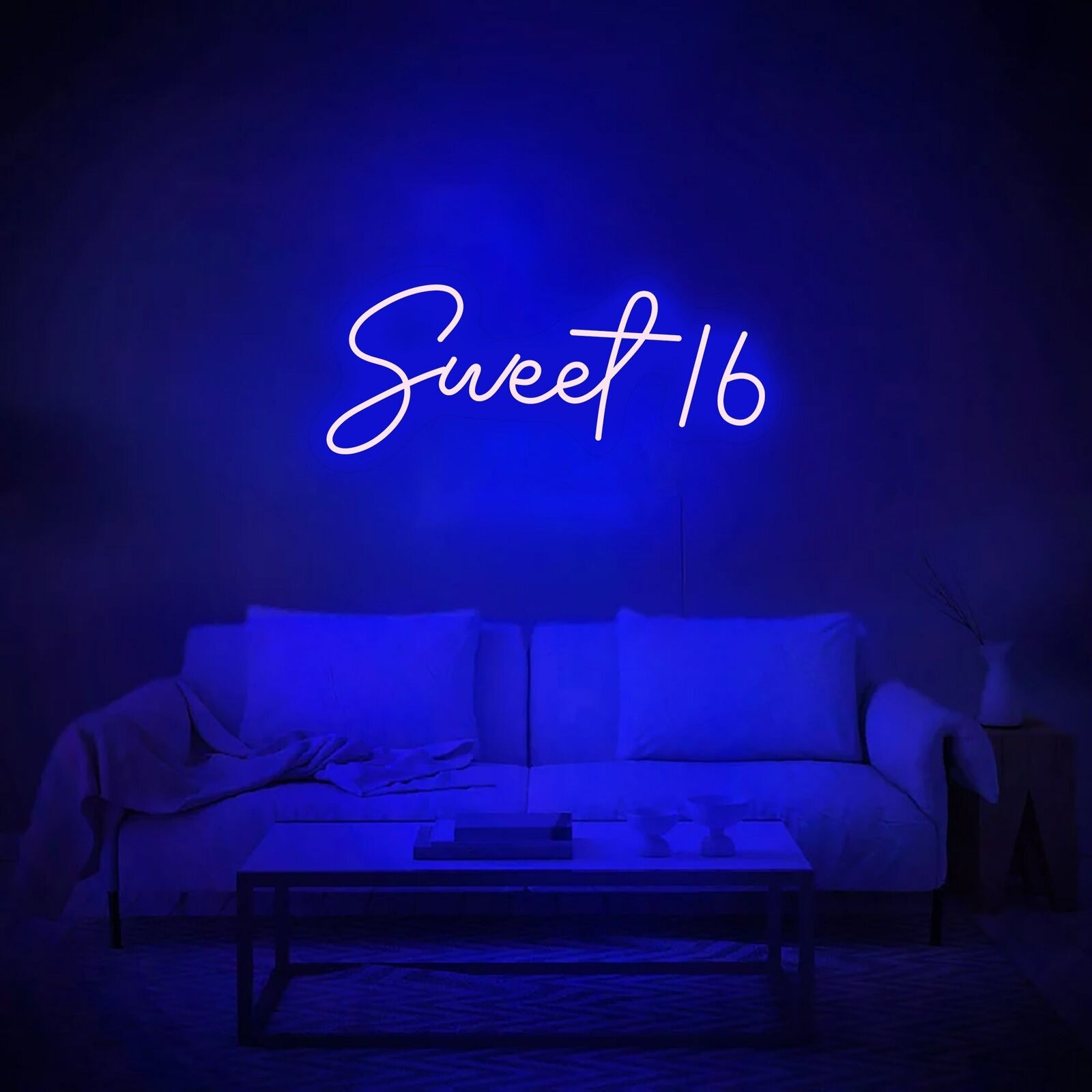 1600x1600 Sweet 16 Neon Sign LED Neon Light Sixteen Birthday 16Th Birthday Party Decoratio