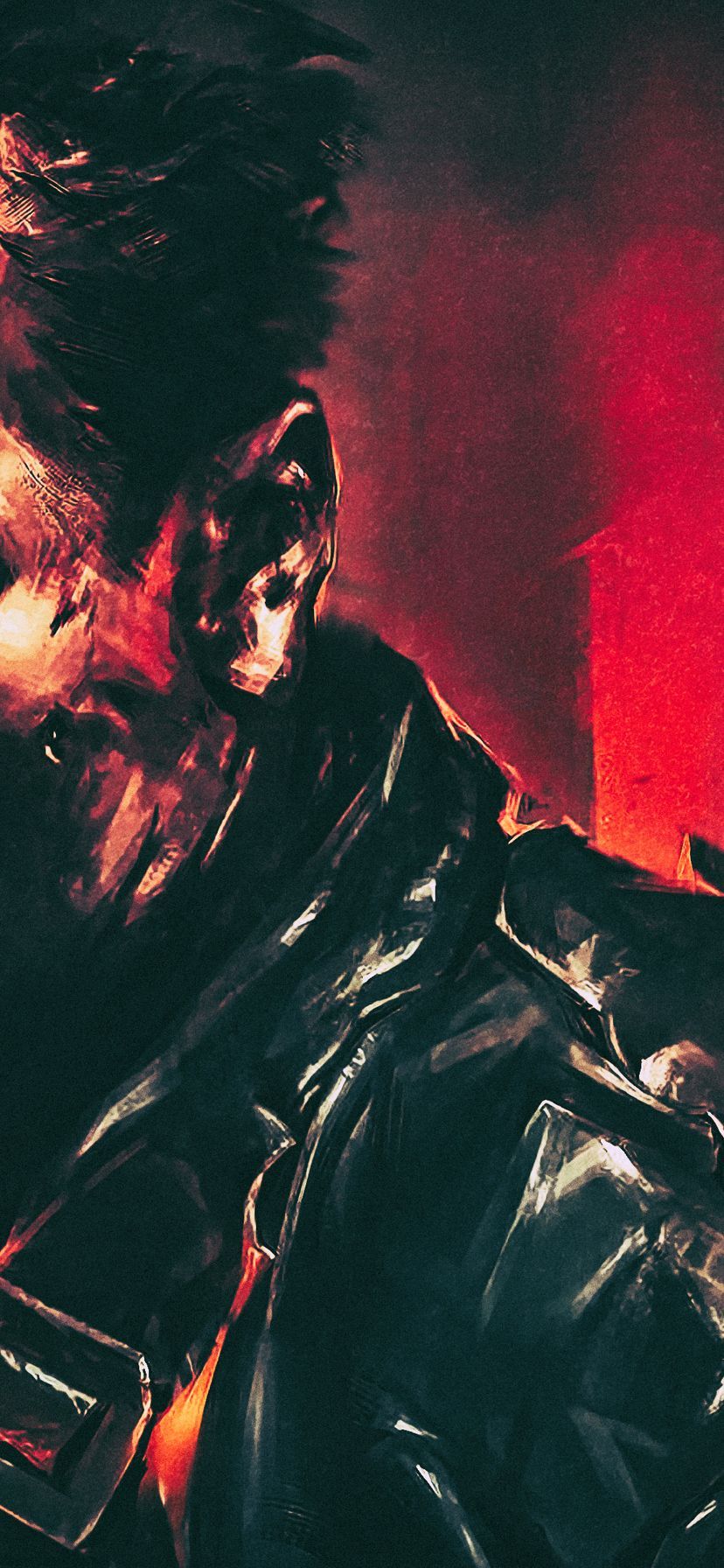 828x1792 Download Terminator Terminator, Arnold Schwarzenegger, T Red eye, Robot, Cyborg, Arnie Wallpaper in 828x1792 Resolution