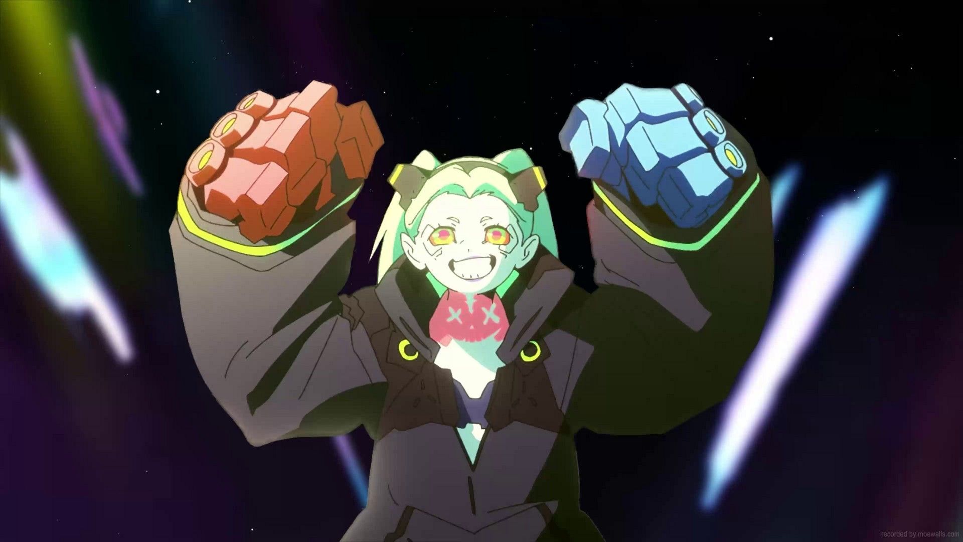 1920x1080 Rebecca Fist Cyberpunk: Edgerunners Live Wallpaper