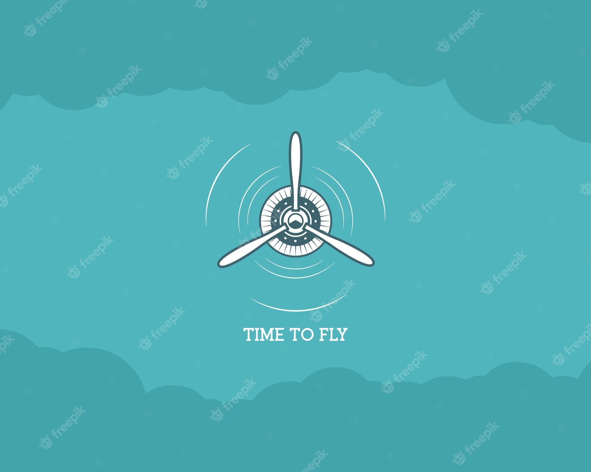 2000x1600 Premium Vector. Vintage airplane background with sky. propeller emblem. biplane label. retro plane wallpaper, design elements. old prints for t shirt. aviation brochure, flyer. travel inspiration poster