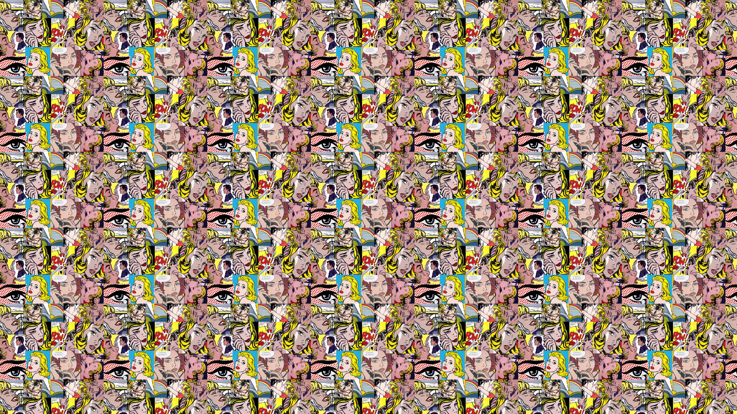 2560x1440 Pow Pop Art Desktop Wallpaper