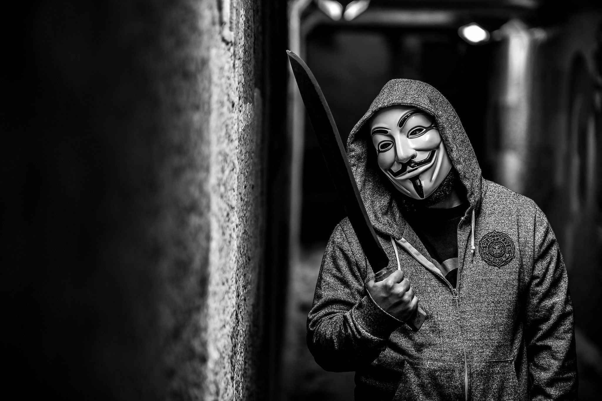 2048x1365 V for Vendetta, Masks, Men, Hood headgear Gallery HD Wallpaper