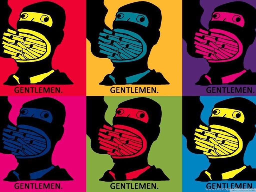 1024x768 Gentlemen Pop Art HD Desktop Wallpaper : Widescreen Desktop Background