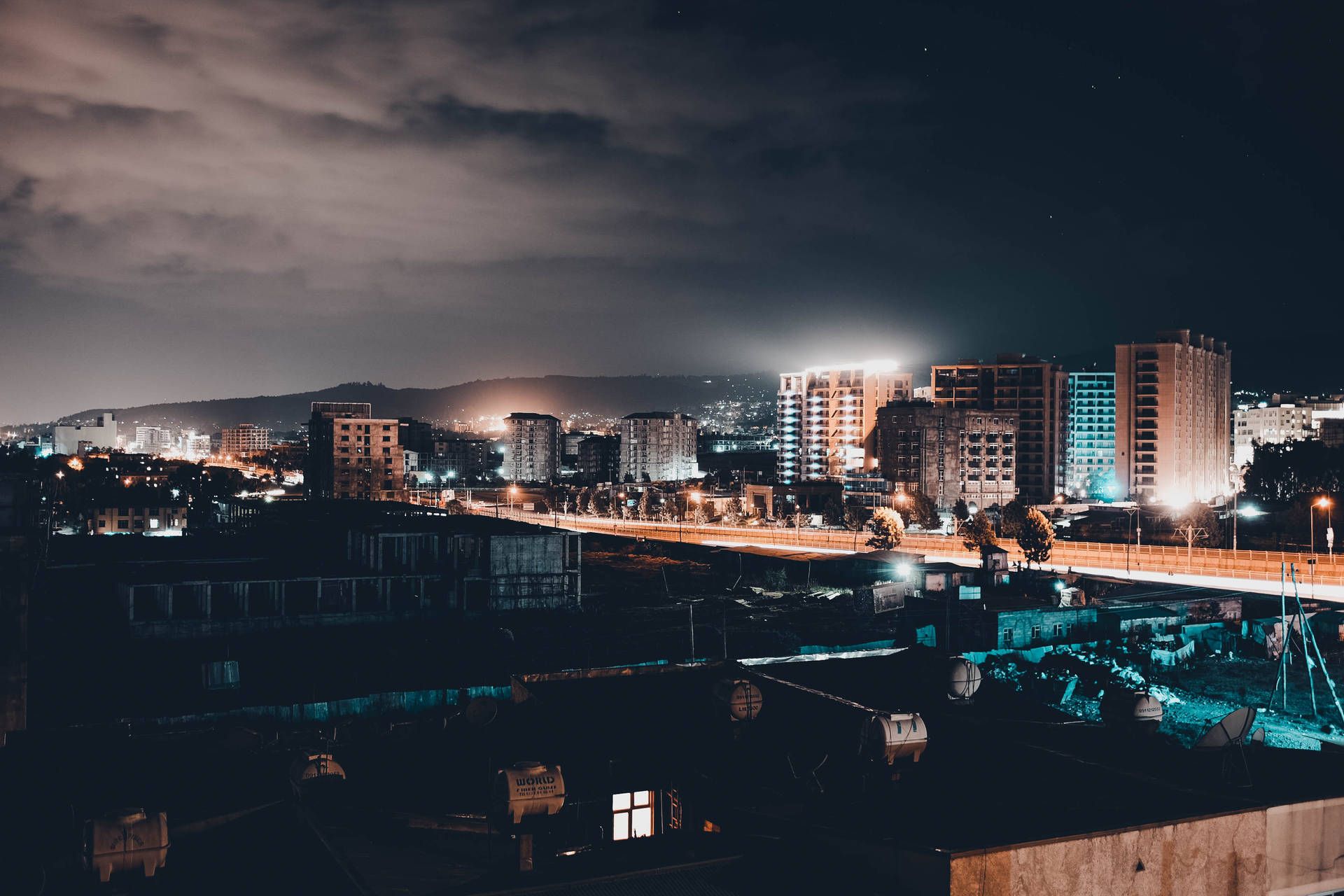 1920x1280 Download Ethiopia Addis Ababa At Night Wallpaper