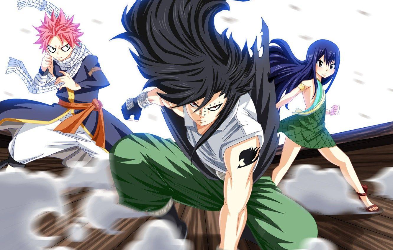 1332x850 Wallpaper game, anime, fairy, dragon, manga, Wendy, japanese, Fairy Tail, Natsu, powerful, strong, dragon slayer, mahou, by jazminmtz, Gajeel, madoshi image for desktop, section сёнэн