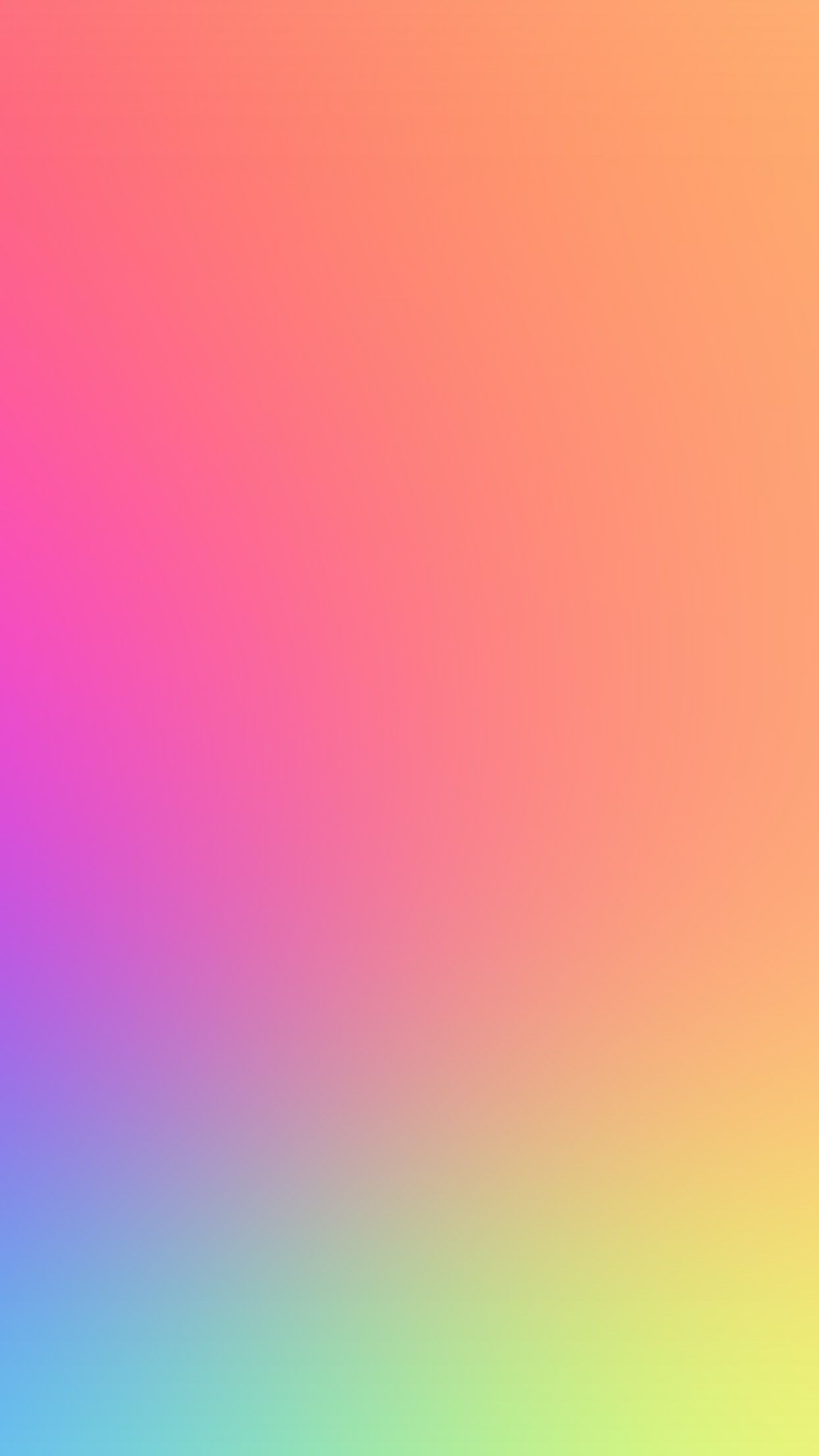 1242x2208 rainbow color soft gradation blur