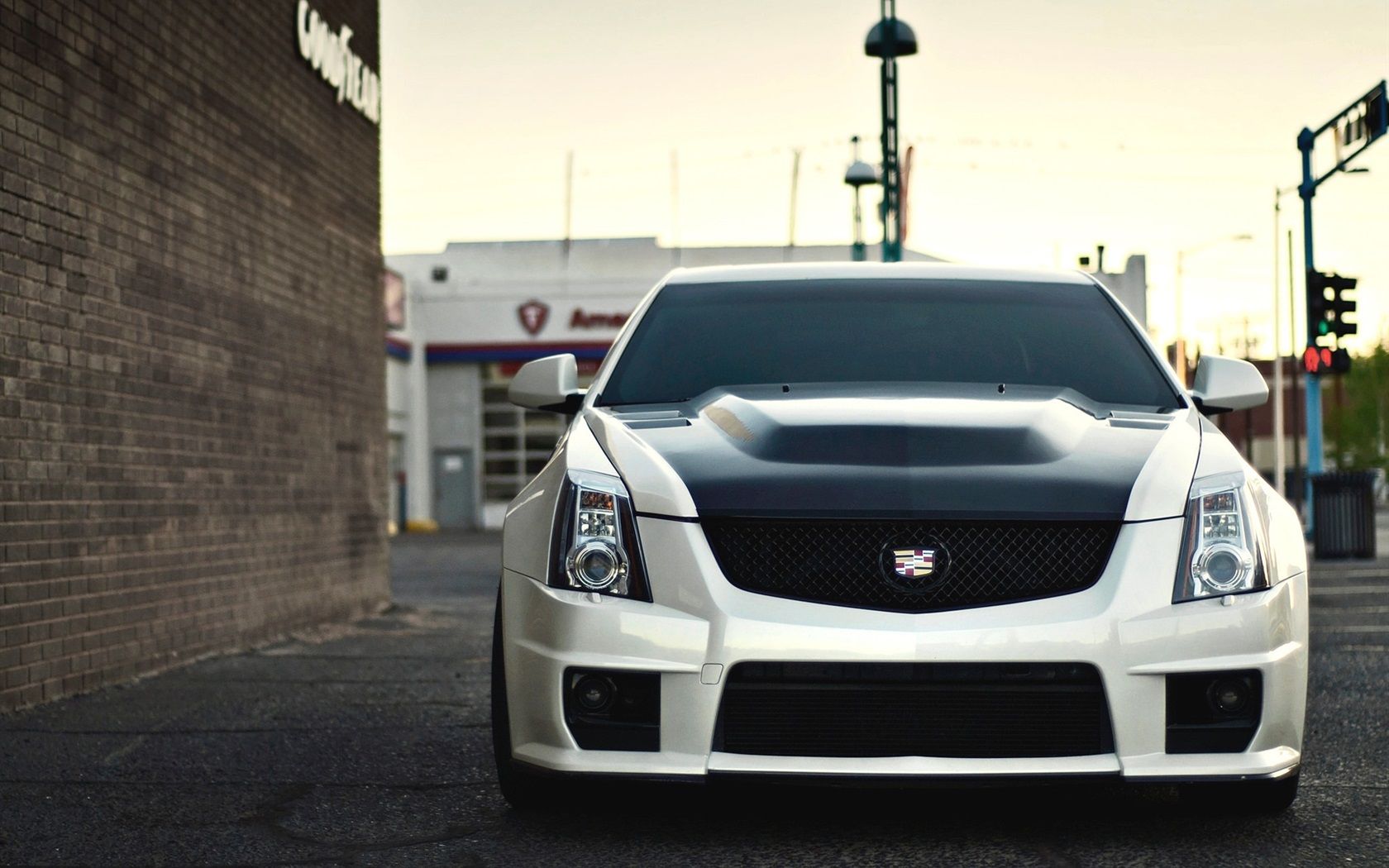 1680x1050 Wallpaper Cadillac CTS V White Car Front View 1920x1200 HD Picture, Image