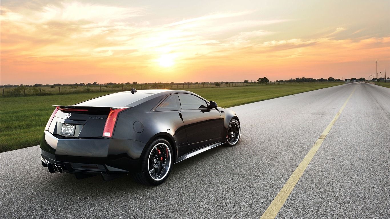 1366x768 Cadillac CTS V By Hennessey Auto HD Wallpaper 08