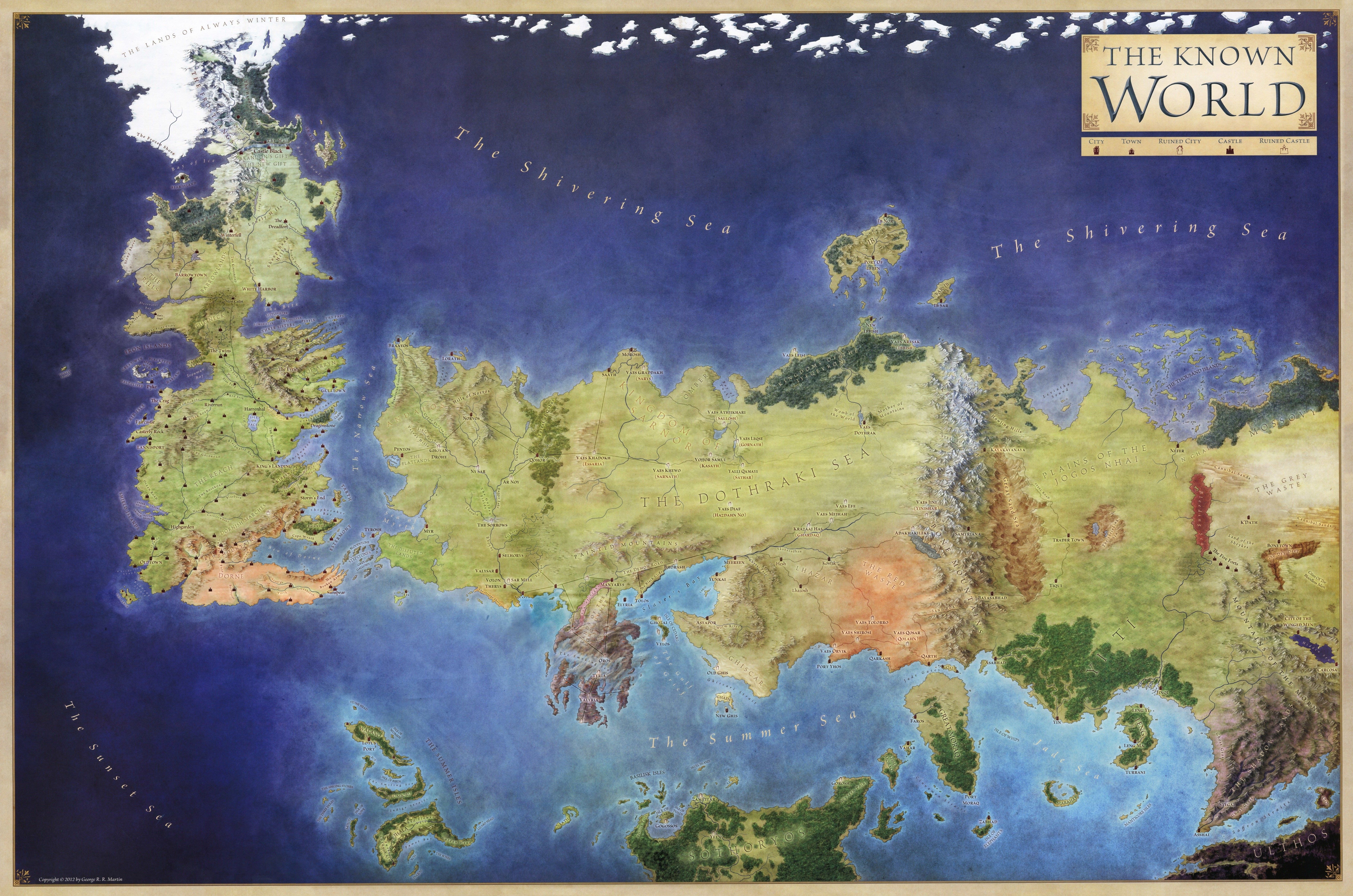 6480x4296 Wallpaper / Backgound, map, A Song Of Ice And Fire, world, Game Of Thrones, Westeros, 5K free download