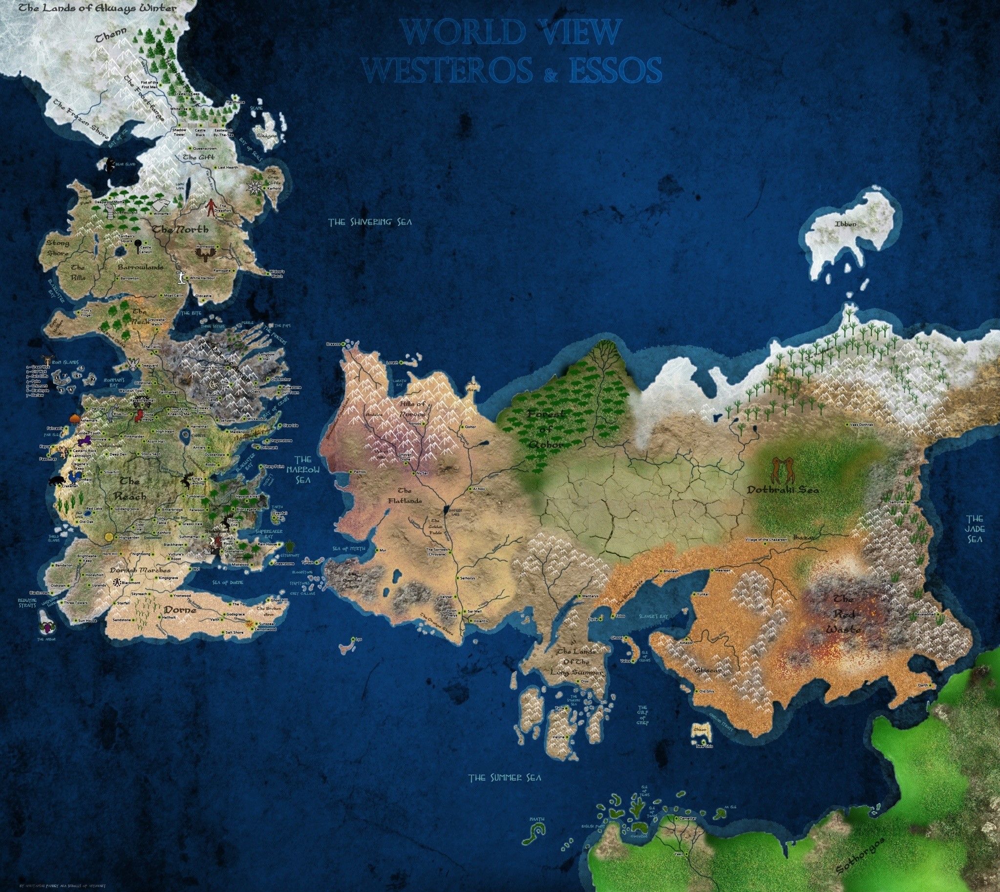 2047x1826 Wallpaper / Game of Thrones, A Song of Ice and Fire, map free download