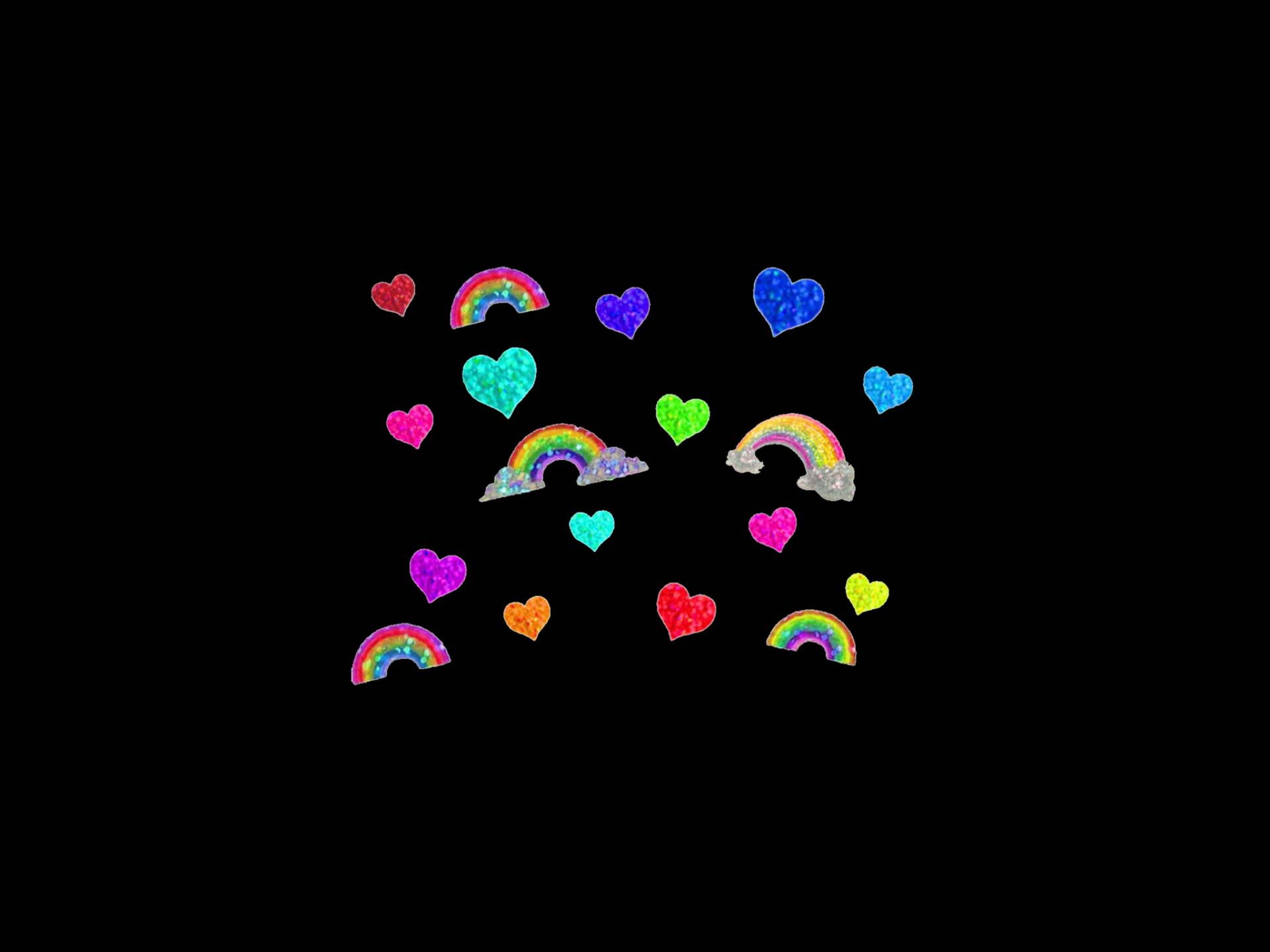 1920x1440 Download Kidcore Hearts And Rainbows Wallpaper