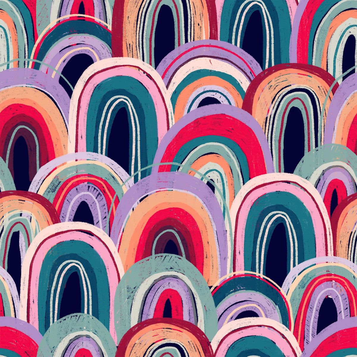 1200x1200 Brightly Color Rainbows Wallpaper buy at the best price with delivery