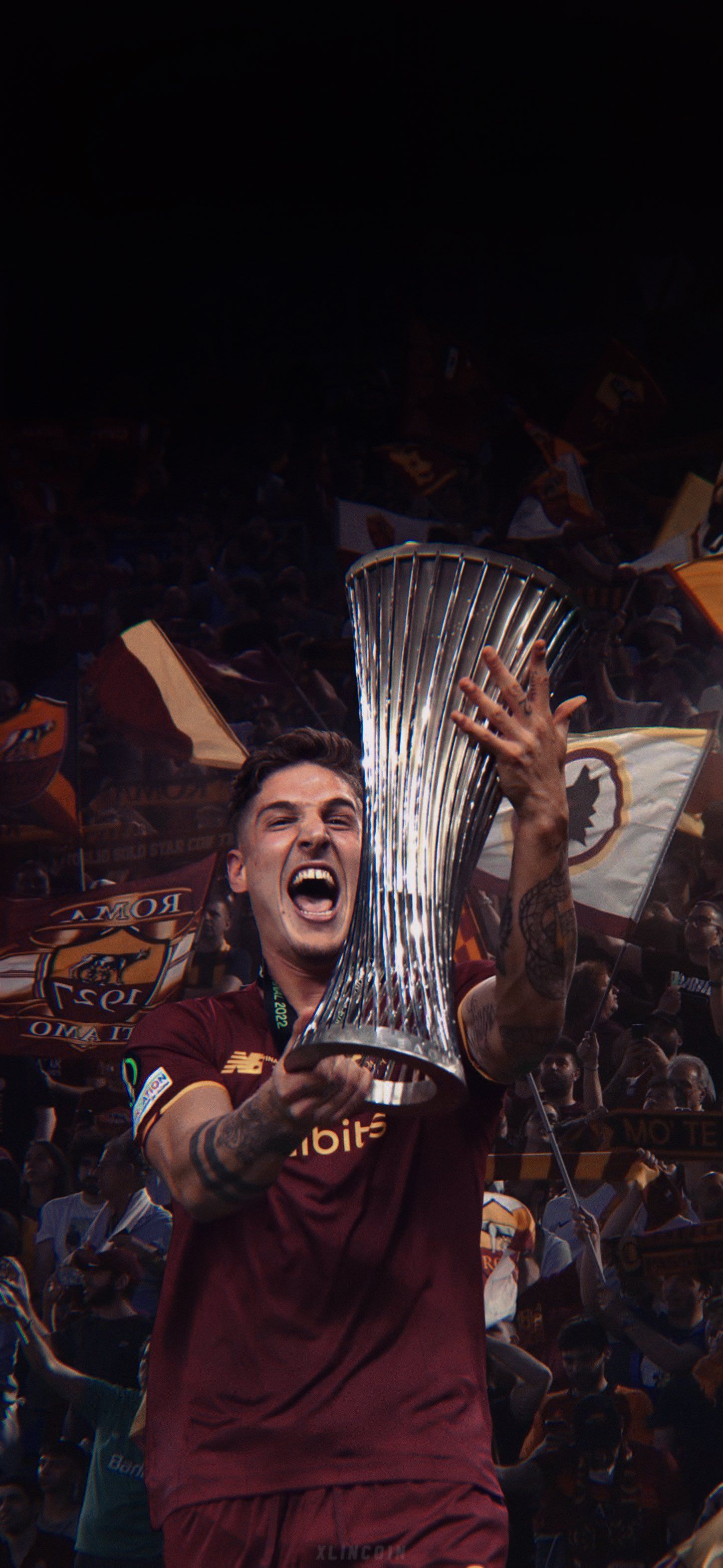 1449x3141 تويتر \ L i n c o 1 n على تويتر: —. #Wallpaper 4k —. Jose Mourinhoò Zaniolo —. #ASRoma #UECLfinal