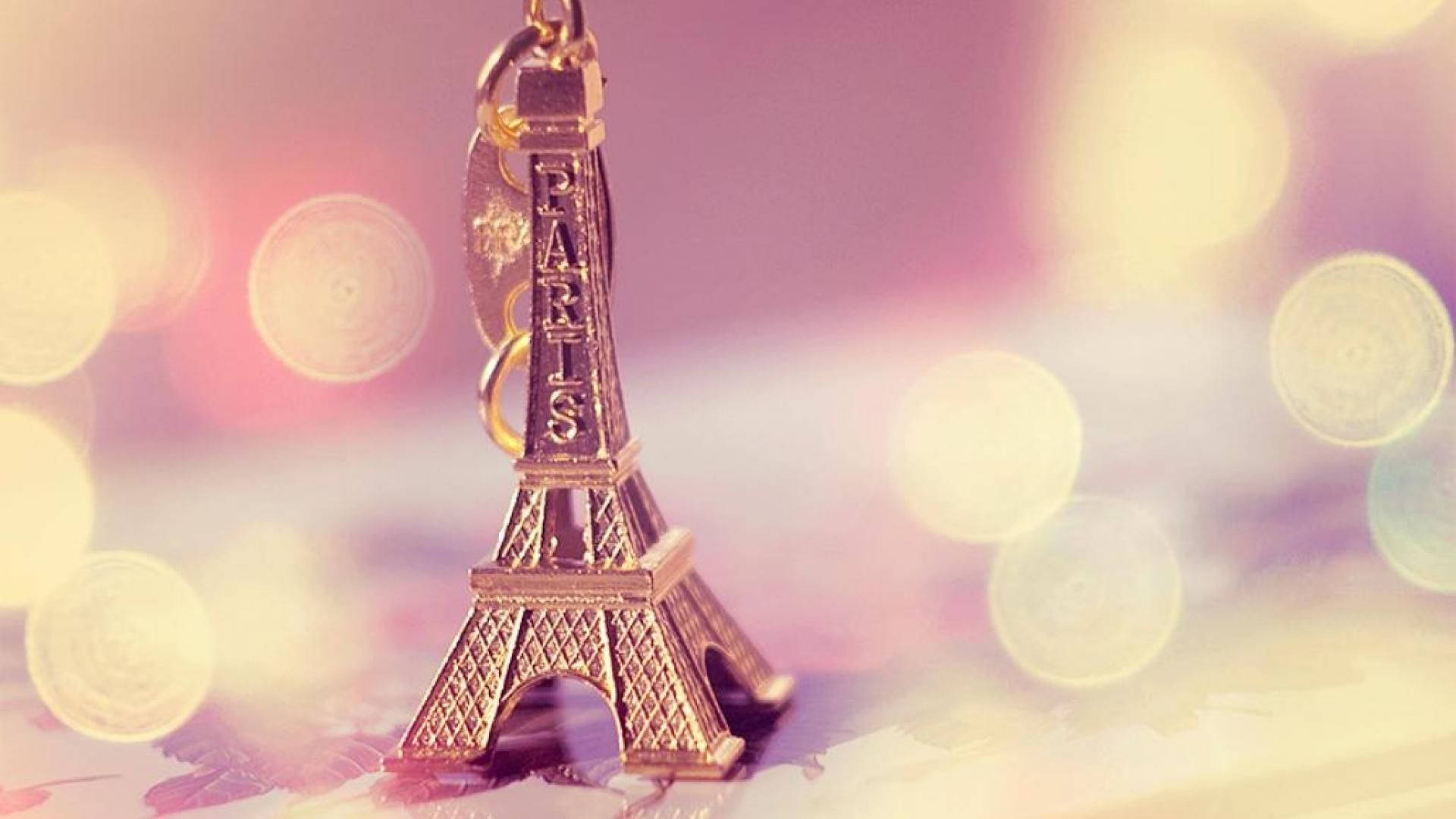 1920x1080 Download Pink Paris Keychain Wallpaper