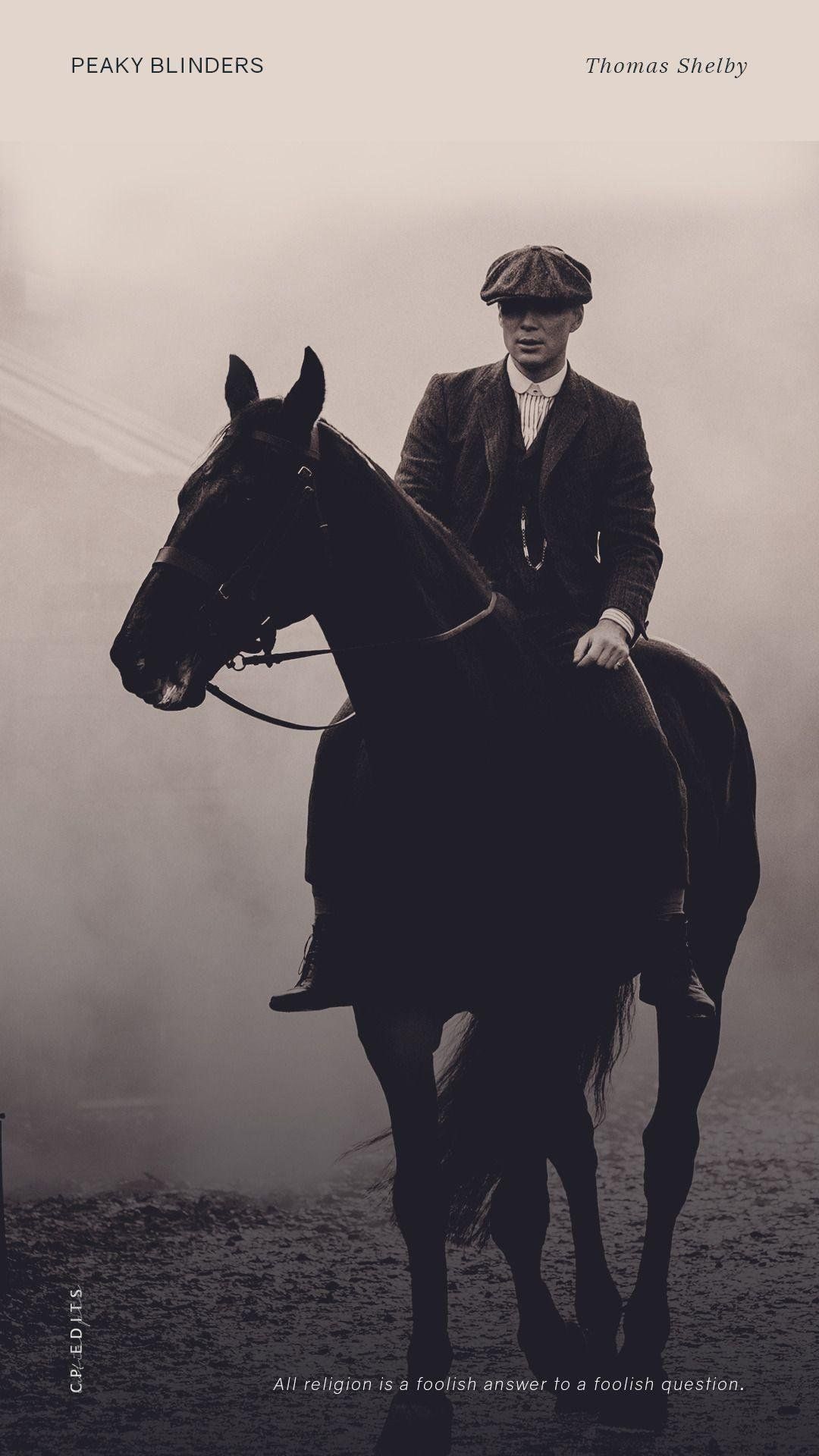 1080x1920 Thomas Shelby Riding Horse Wallpaper Download