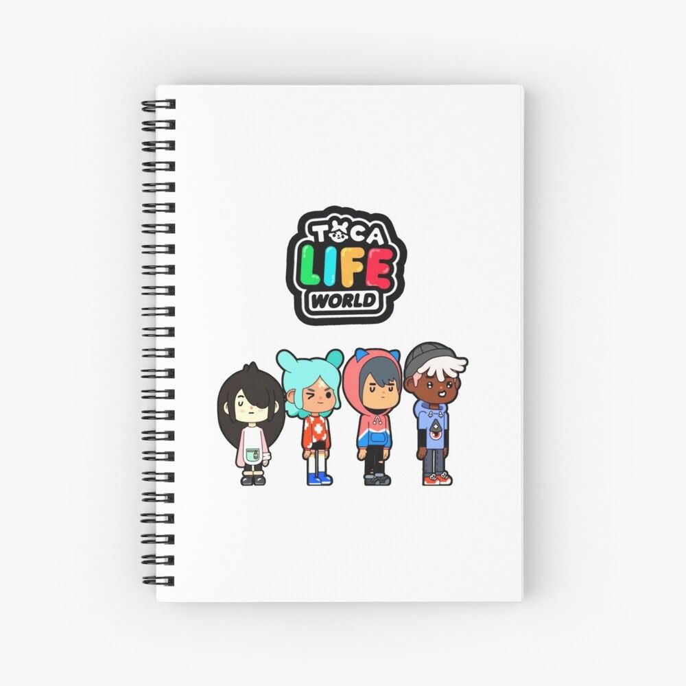 1000x1000 toca boca, toca life Spiral Notebook