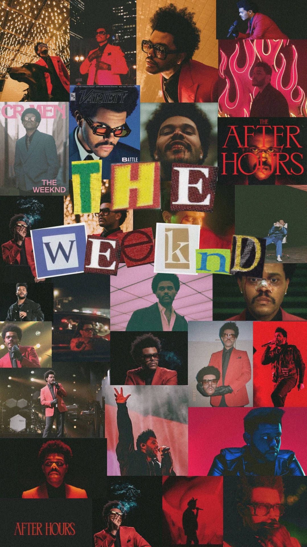 1079x1920 Download The Weeknd After Hours Collage