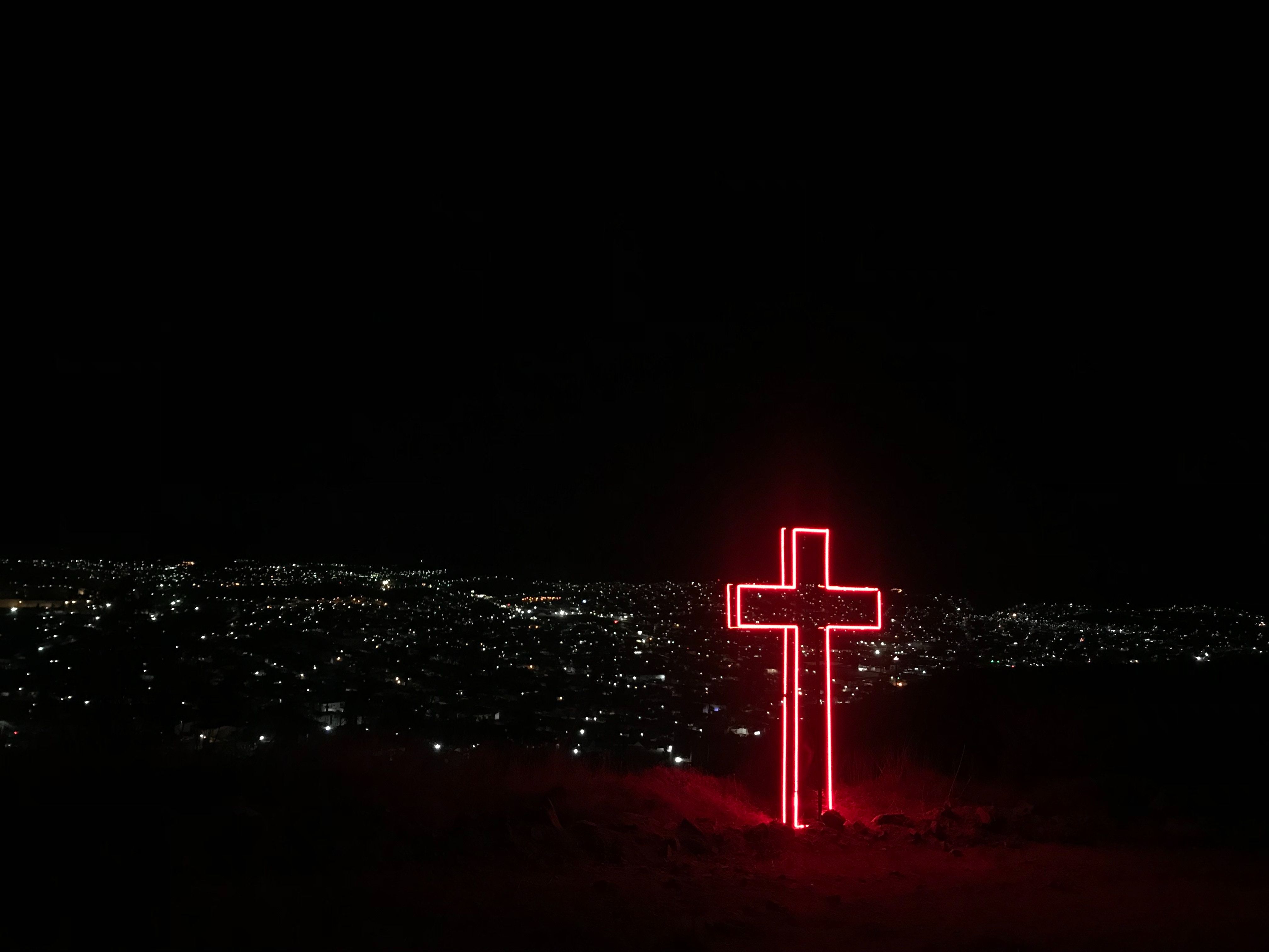 4032x3024 4032x3024 god, red, easter, neon, hope, love, cross, jesus, saviour, night, faith, light, religious, religion, Free picture, christian, city, hill, mountain, church, christ Gallery HD Wallpaper