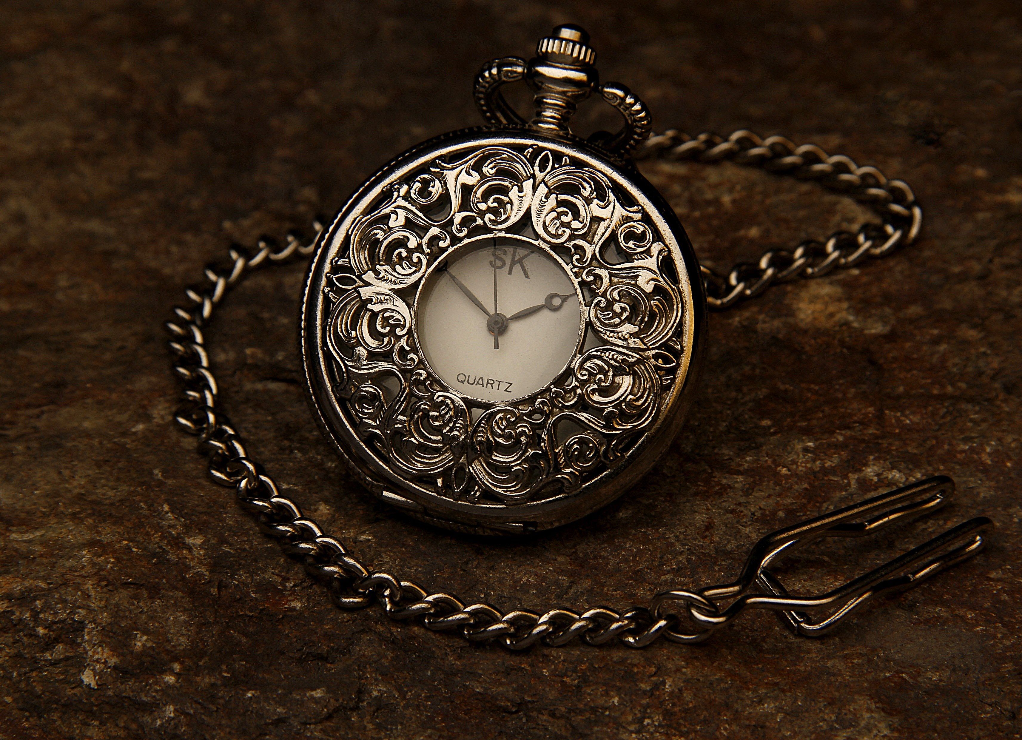 3425x2480 Wallpaper / pocket watch jewel chain stone time clock hour 4k wallpaper free download
