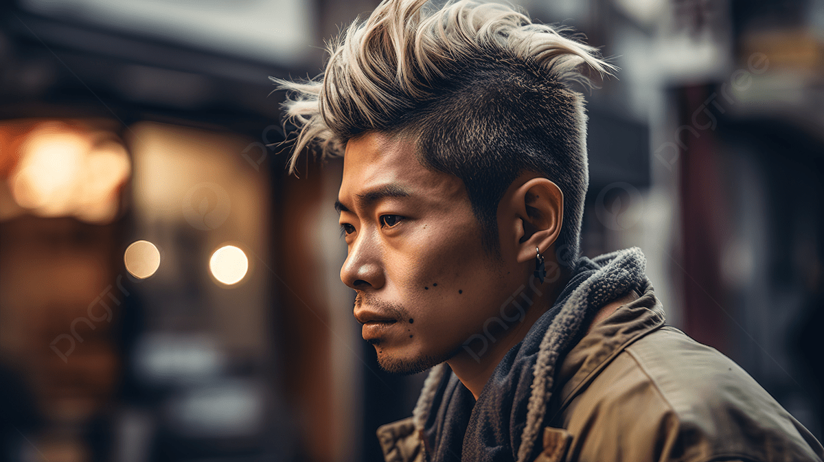 1200x673 Male Japanese Man Wearing A Crop Top And A Mohawk Background, A Man Who Cares About His Hairstyle, HD Photography Photo, Forehead Background Image And Wallpaper for Free Download