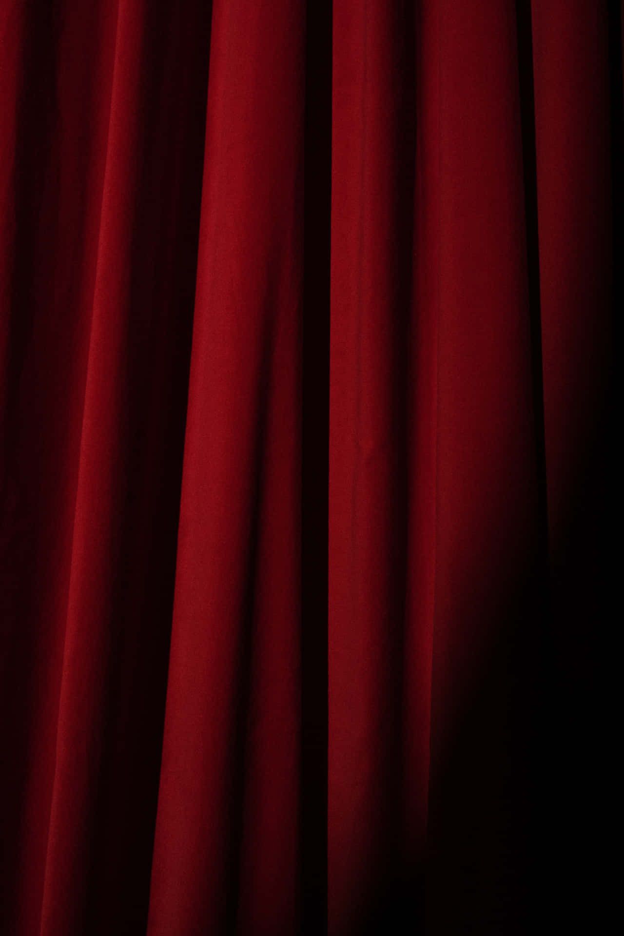 1280x1920 Download Dramatic presentation of a red velvet curtain Background