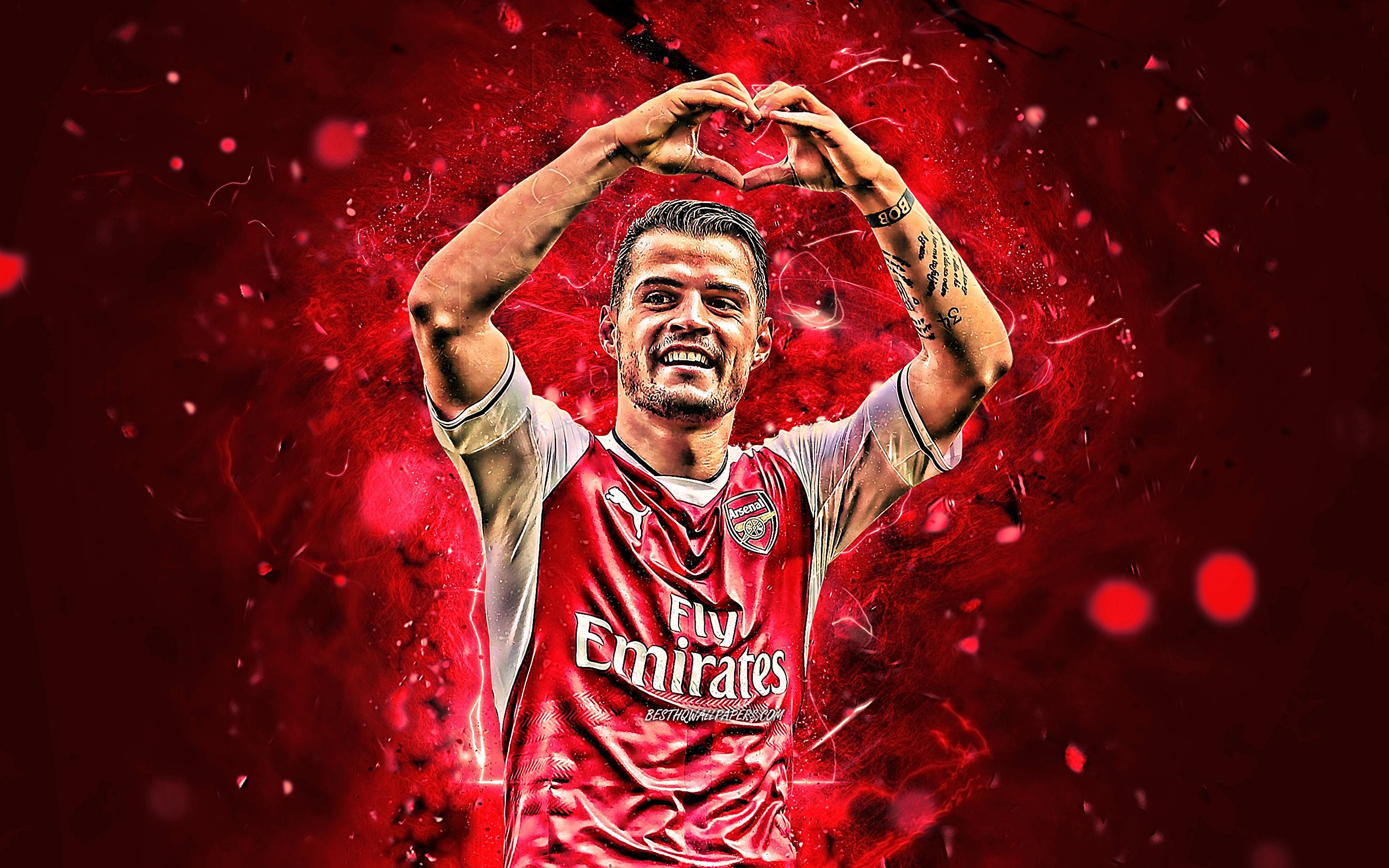 2880x1800 Arsenal F.C., Granit Xhaka, Swiss, Soccer Gallery HD Wallpaper