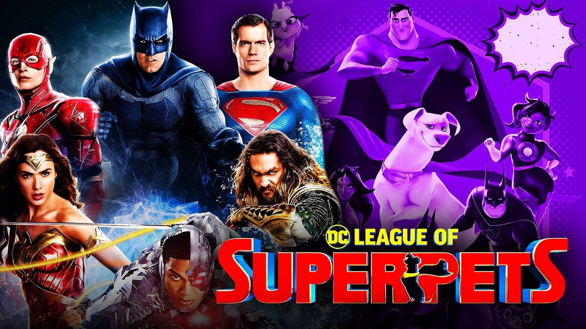 1920x1080 Download Dc League Of Super Pets With Superheroes Wallpaper