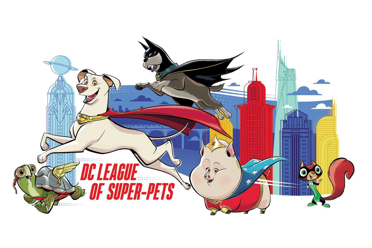 1300x867 DC League Of Super Pets Wall Mural