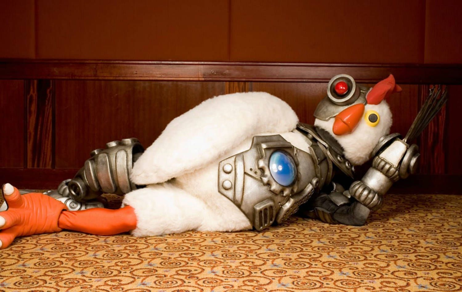 1500x948 Download Posing Robot Chicken Wallpaper