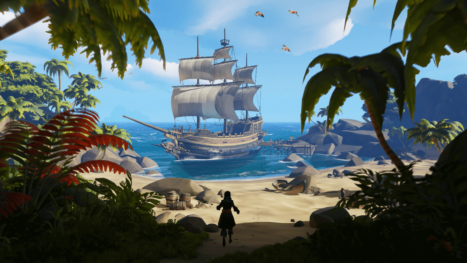 1920x1080 Sea of Thieves girerà in 4K su Xbox One X