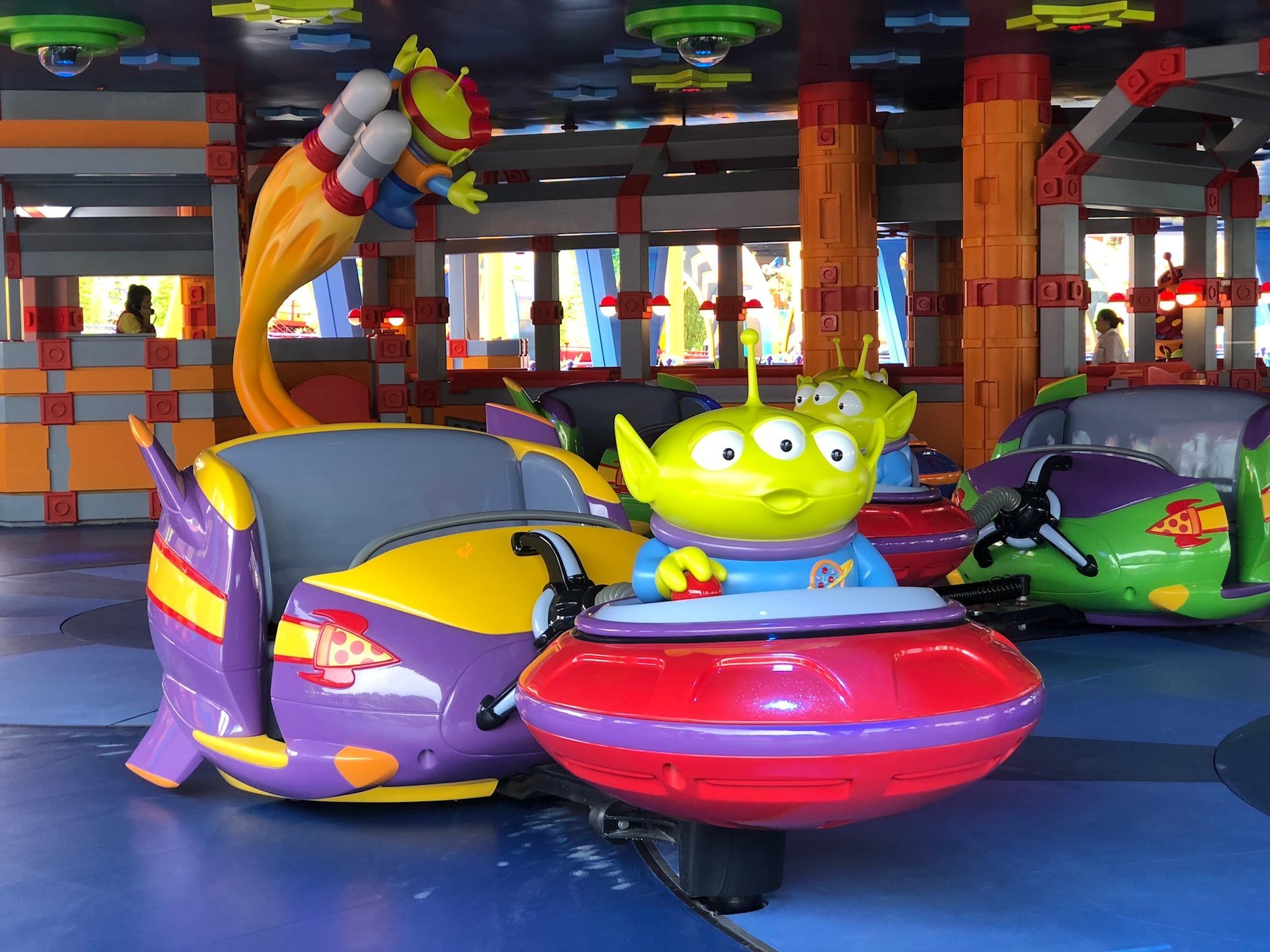 2048x1536 One of the swirling Pizza Planet Alien saucers. Disney World's Toy Story Land Is Now Open to the Public: Check Out the Photo We Have So Far. Family Photo 18
