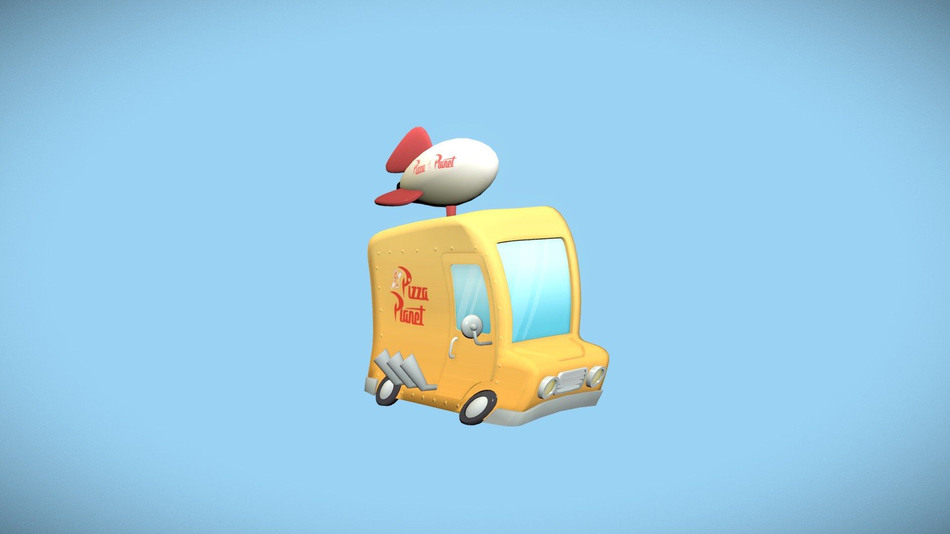 1920x1080 Pizza Planet Truck model by angusayres [239845b]